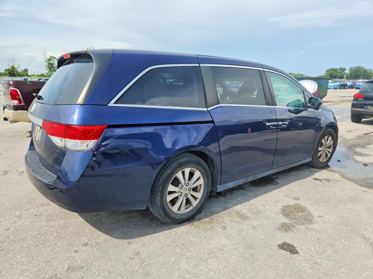 2015 Honda Odyssey Exl Blue vin: 5FNRL5H61FB078012