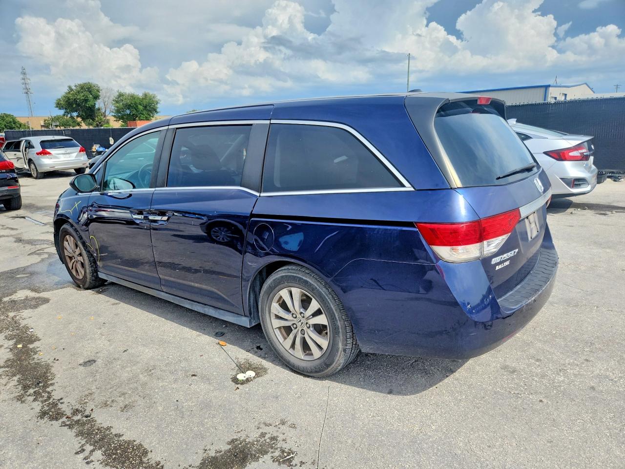 2015 Honda Odyssey Exl Blue vin: 5FNRL5H61FB078012