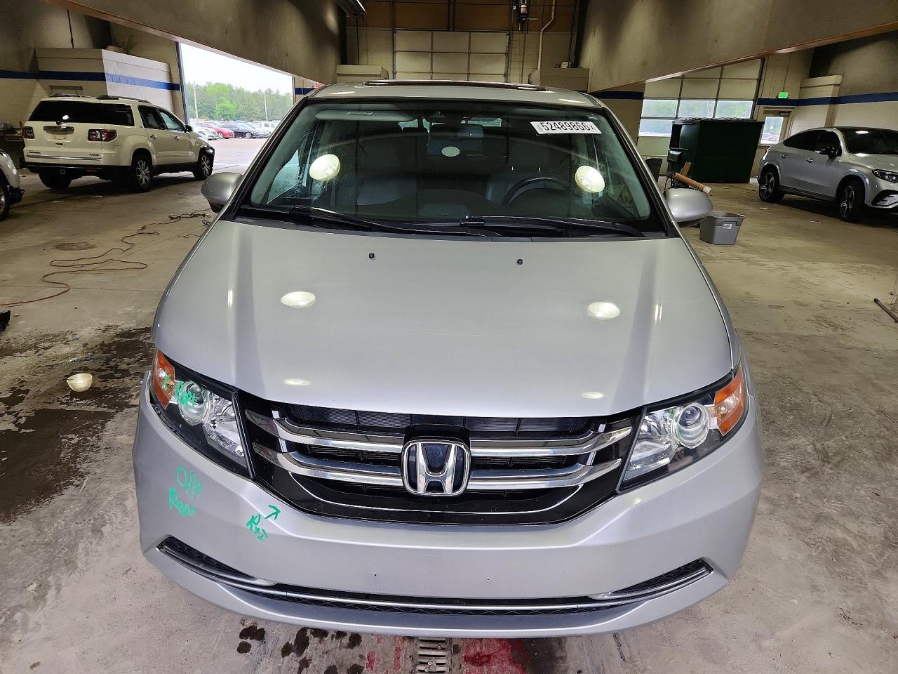 2015 Honda Odyssey Exl Silver vin: 5FNRL5H61FB086627