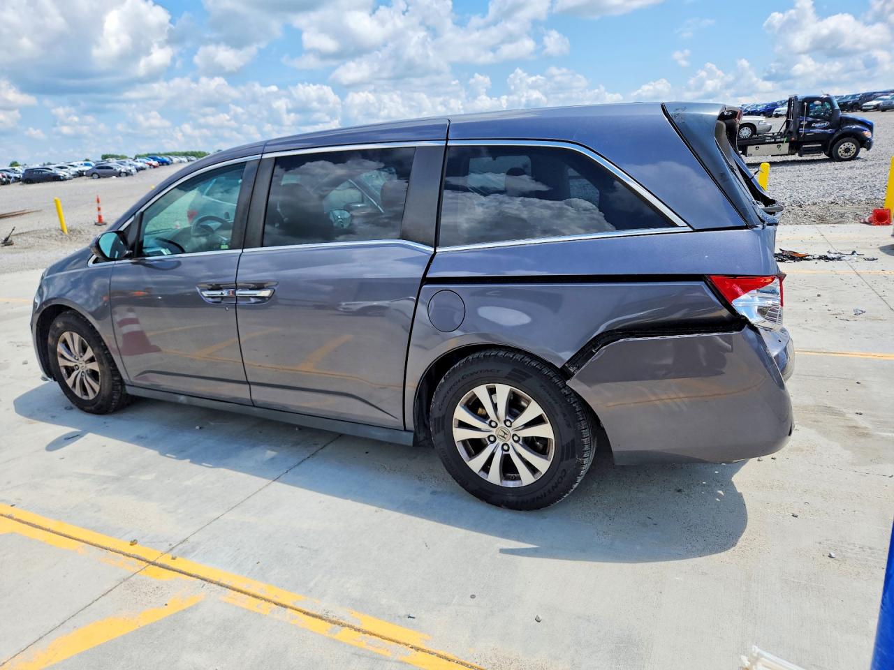 2015 Honda Odyssey Exl Gray vin: 5FNRL5H61FB089947