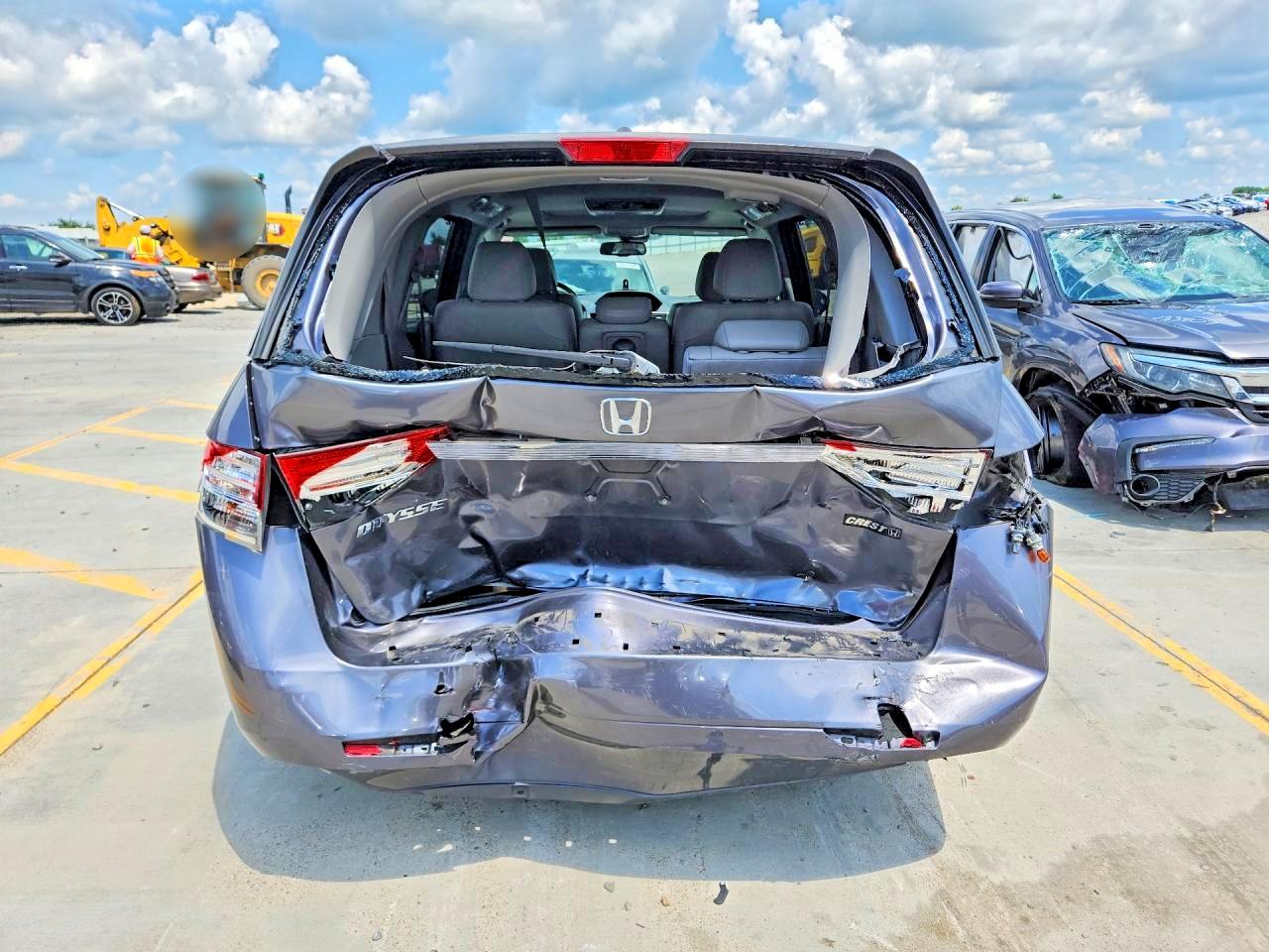 2015 Honda Odyssey Exl Gray vin: 5FNRL5H61FB089947