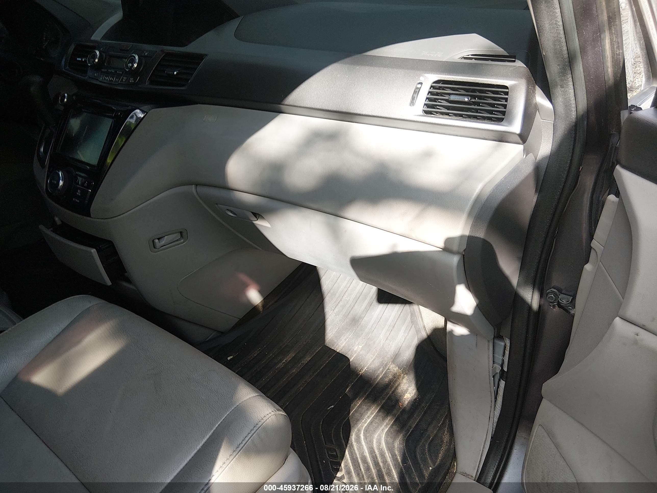 2015 Honda Odyssey Ex-l Gray vin: 5FNRL5H61FB091844