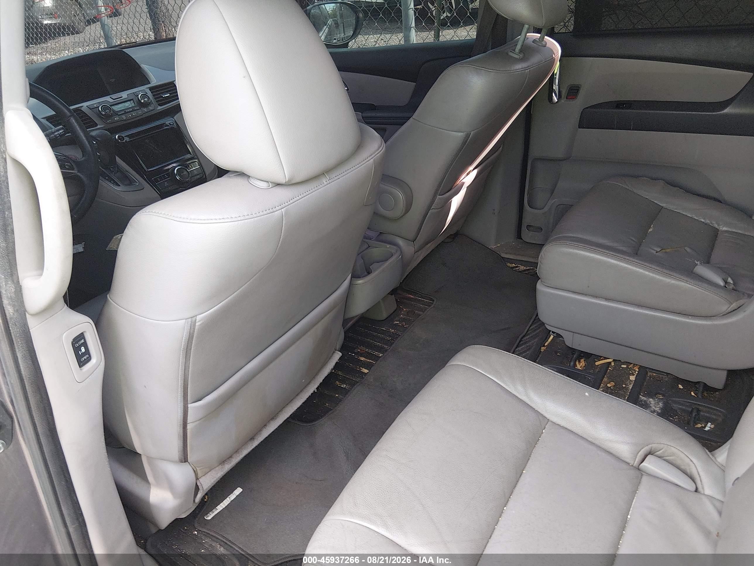 2015 Honda Odyssey Ex-l Gray vin: 5FNRL5H61FB091844