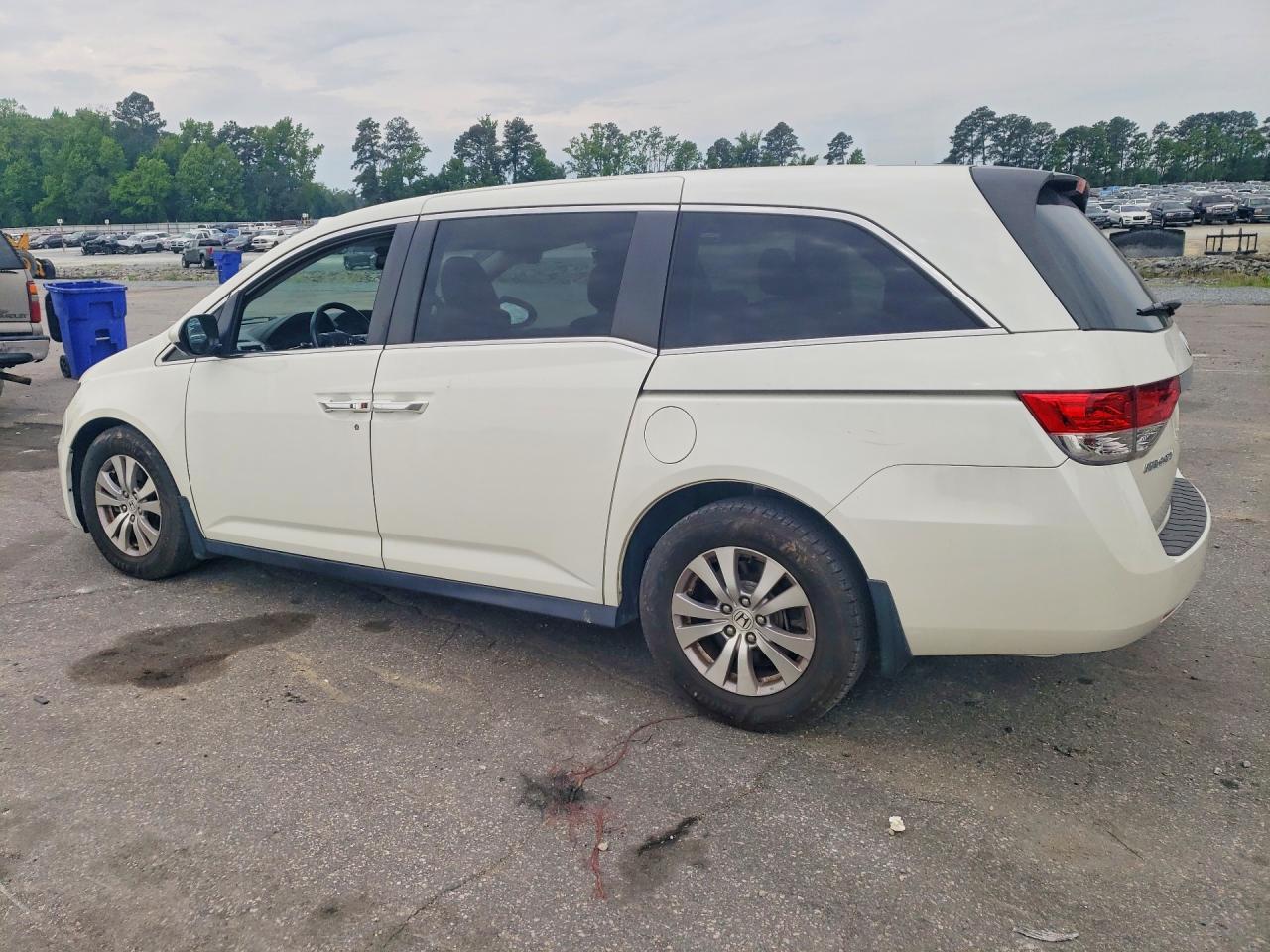 2015 Honda Odyssey Exl White vin: 5FNRL5H61FB109503