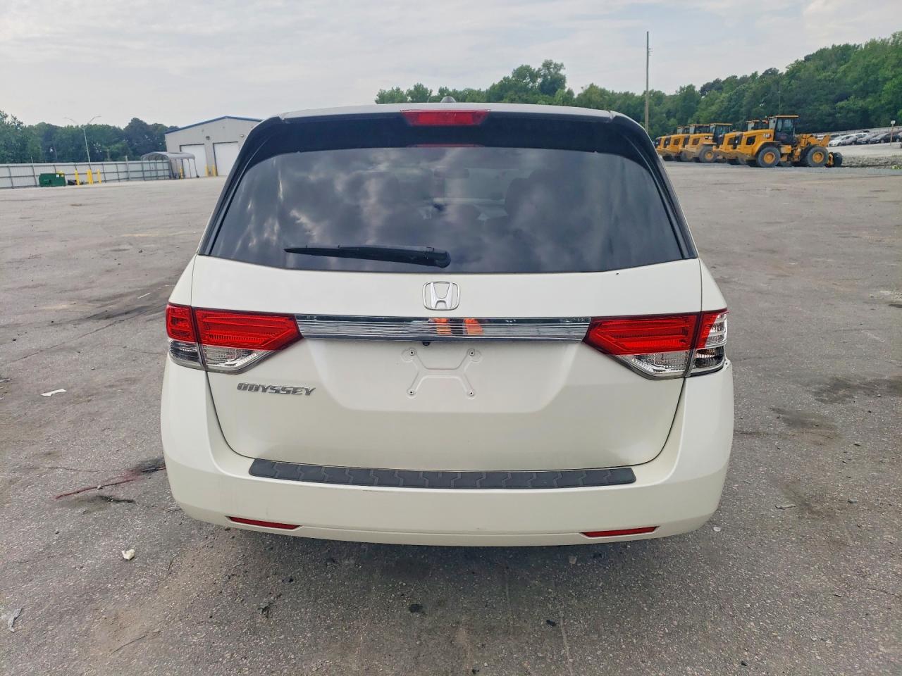 2015 Honda Odyssey Exl White vin: 5FNRL5H61FB109503