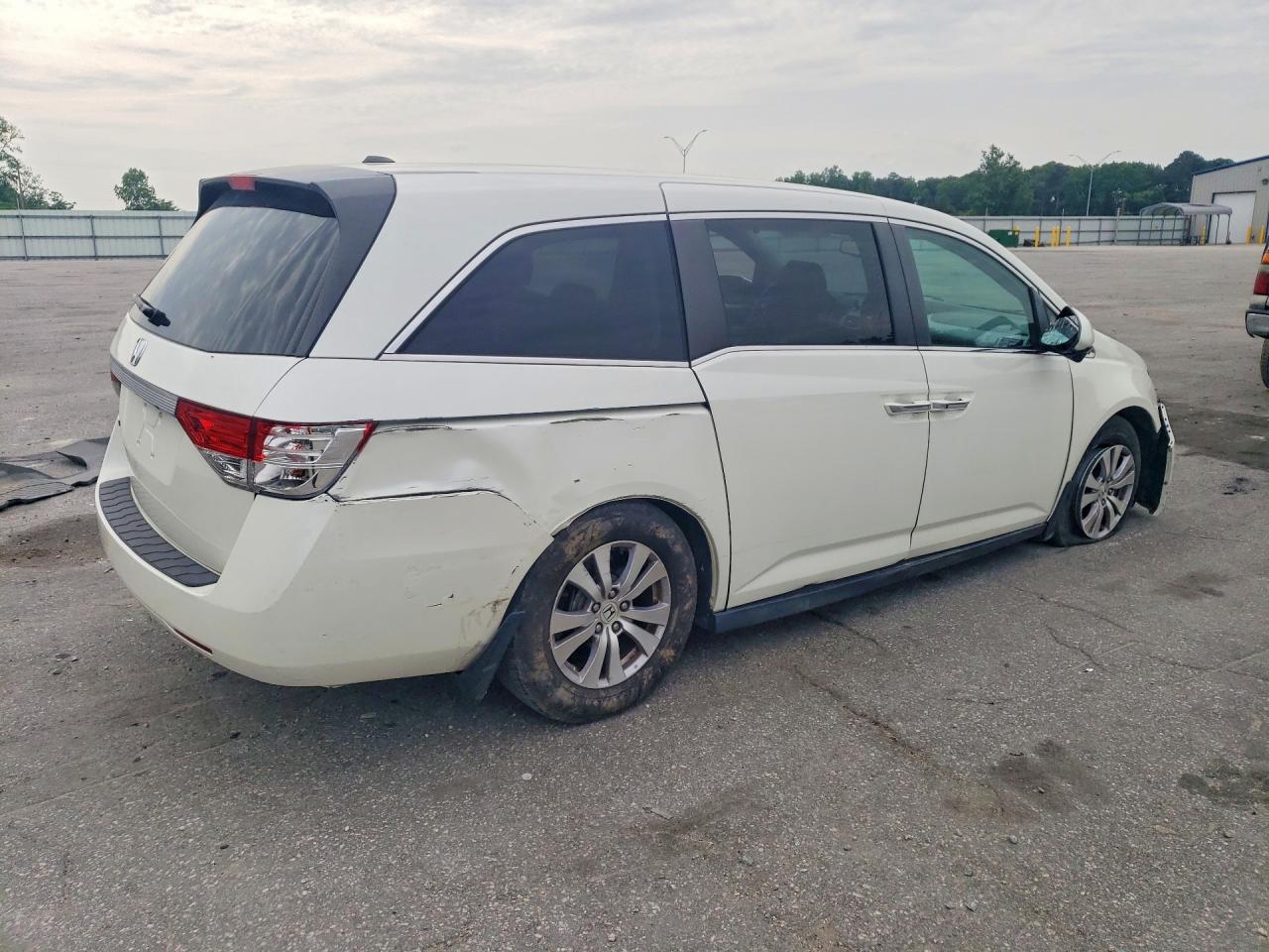 2015 Honda Odyssey Exl White vin: 5FNRL5H61FB109503