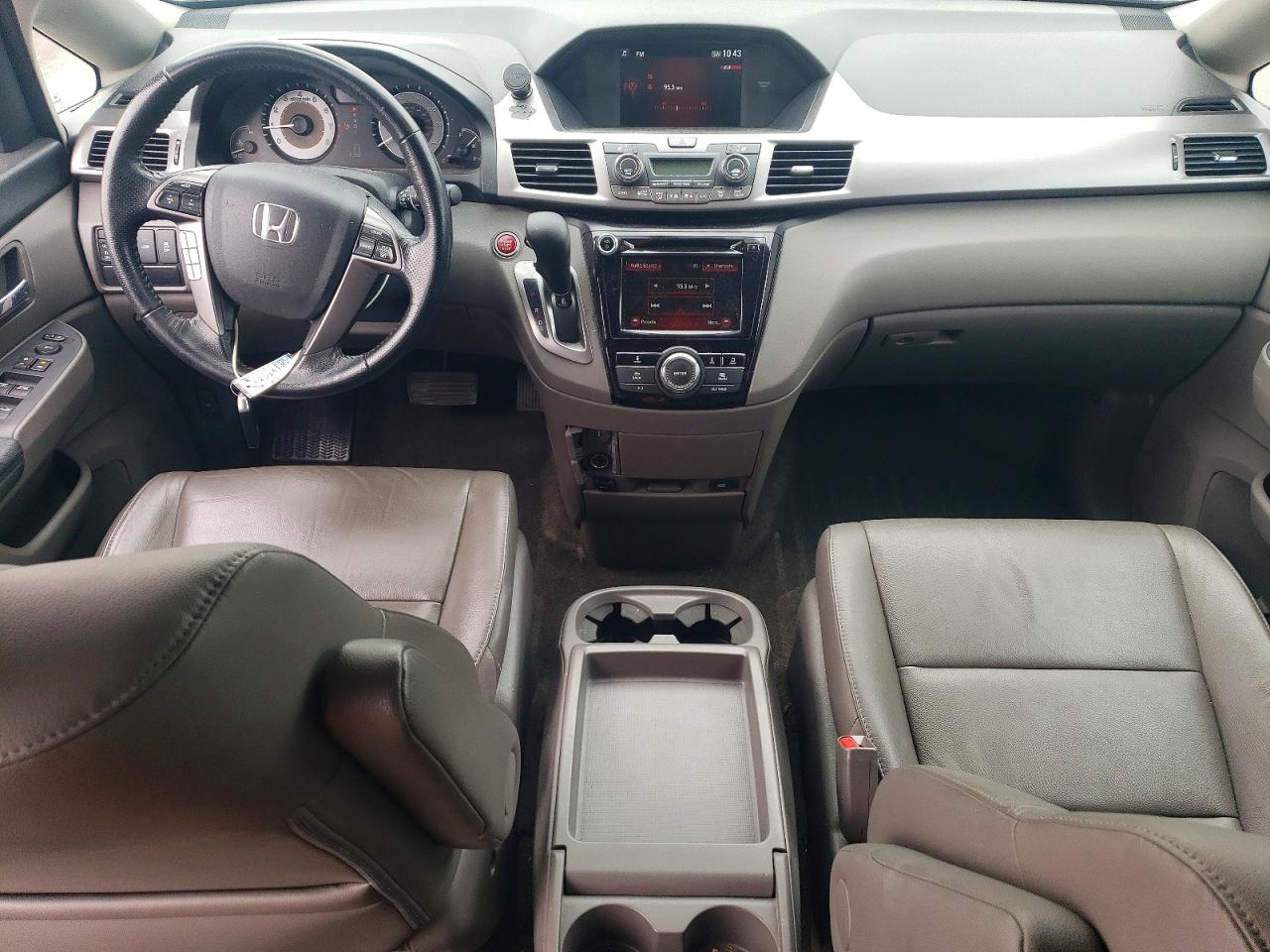 2015 Honda Odyssey Exl White vin: 5FNRL5H61FB109503