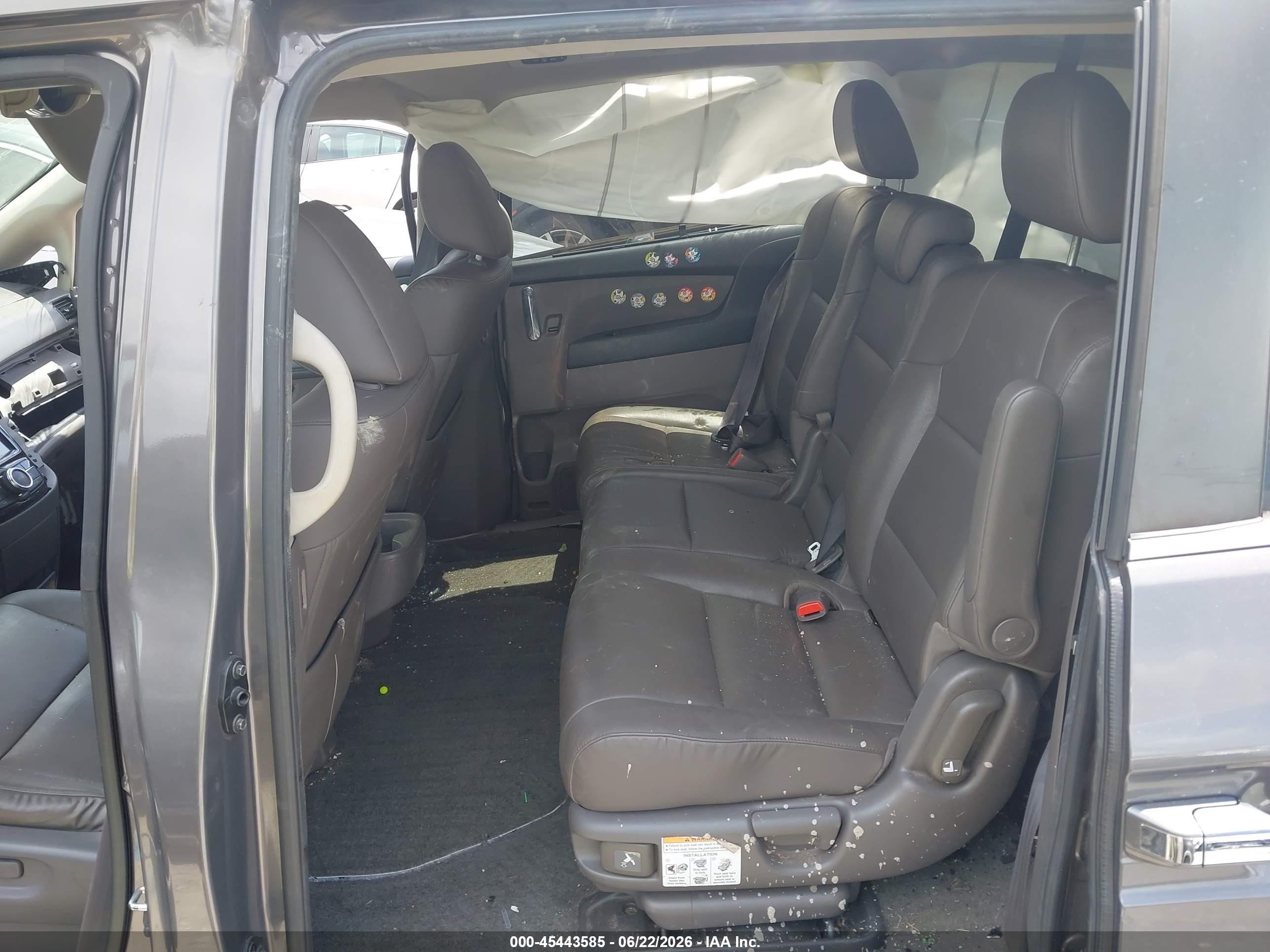 2015 Honda Odyssey Ex-l Серый vin: 5FNRL5H61FB118315
