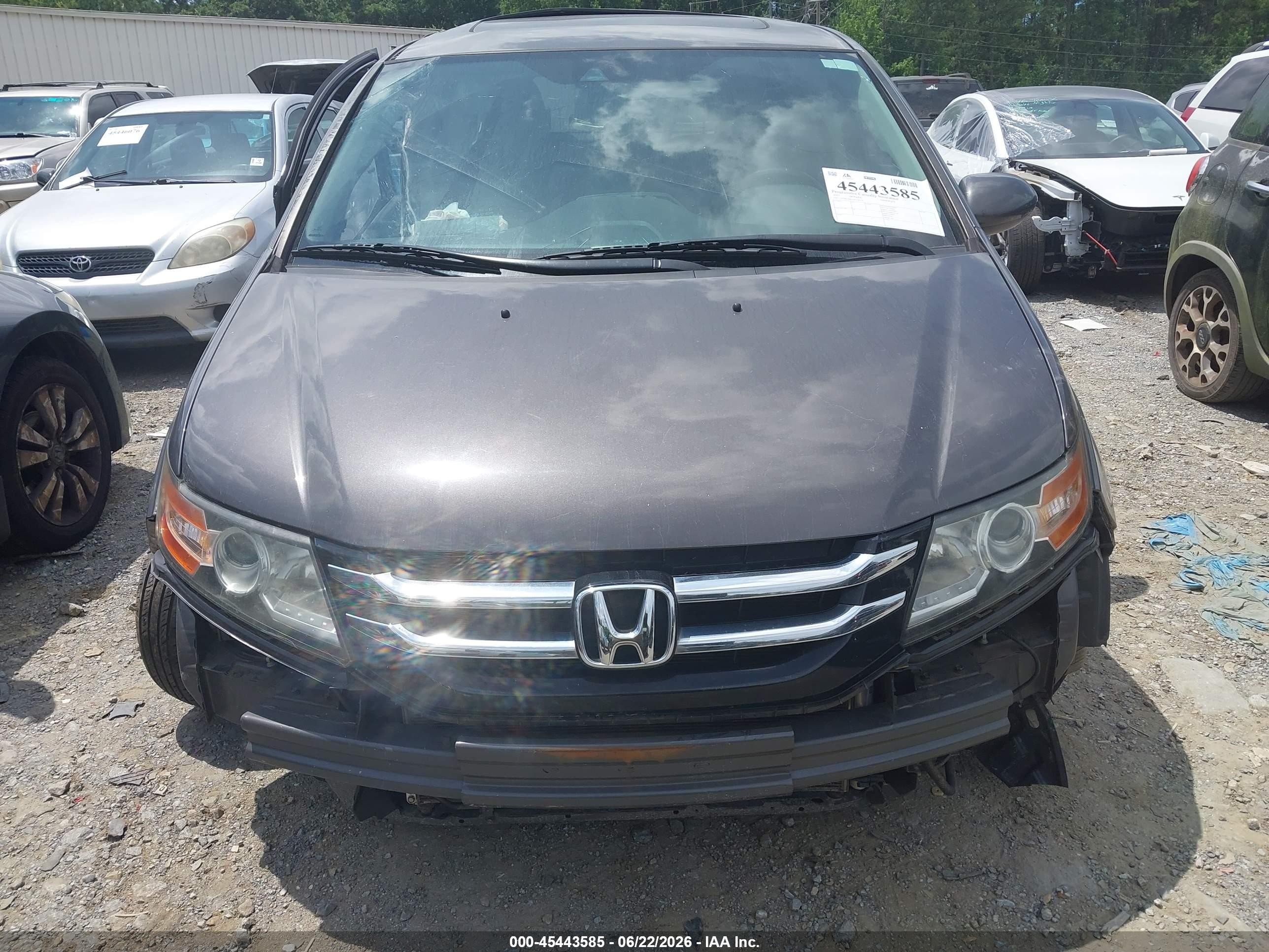 2015 Honda Odyssey Ex-l Серый vin: 5FNRL5H61FB118315
