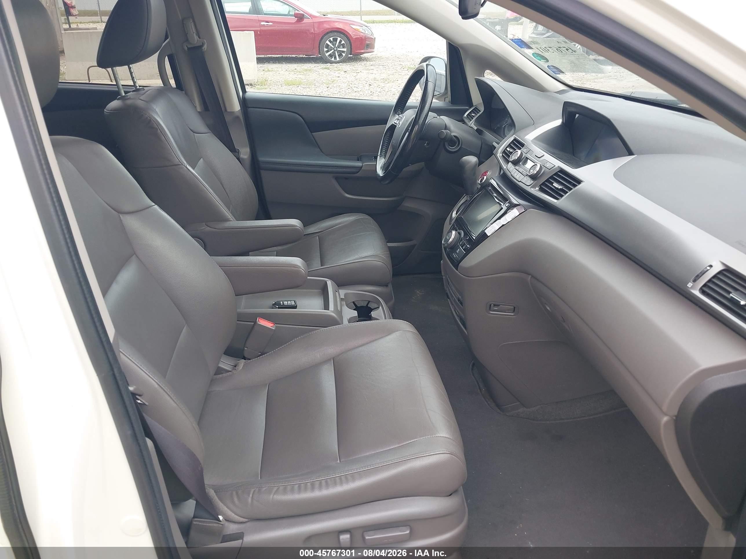 2015 Honda Odyssey Ex-l White vin: 5FNRL5H61FB122901