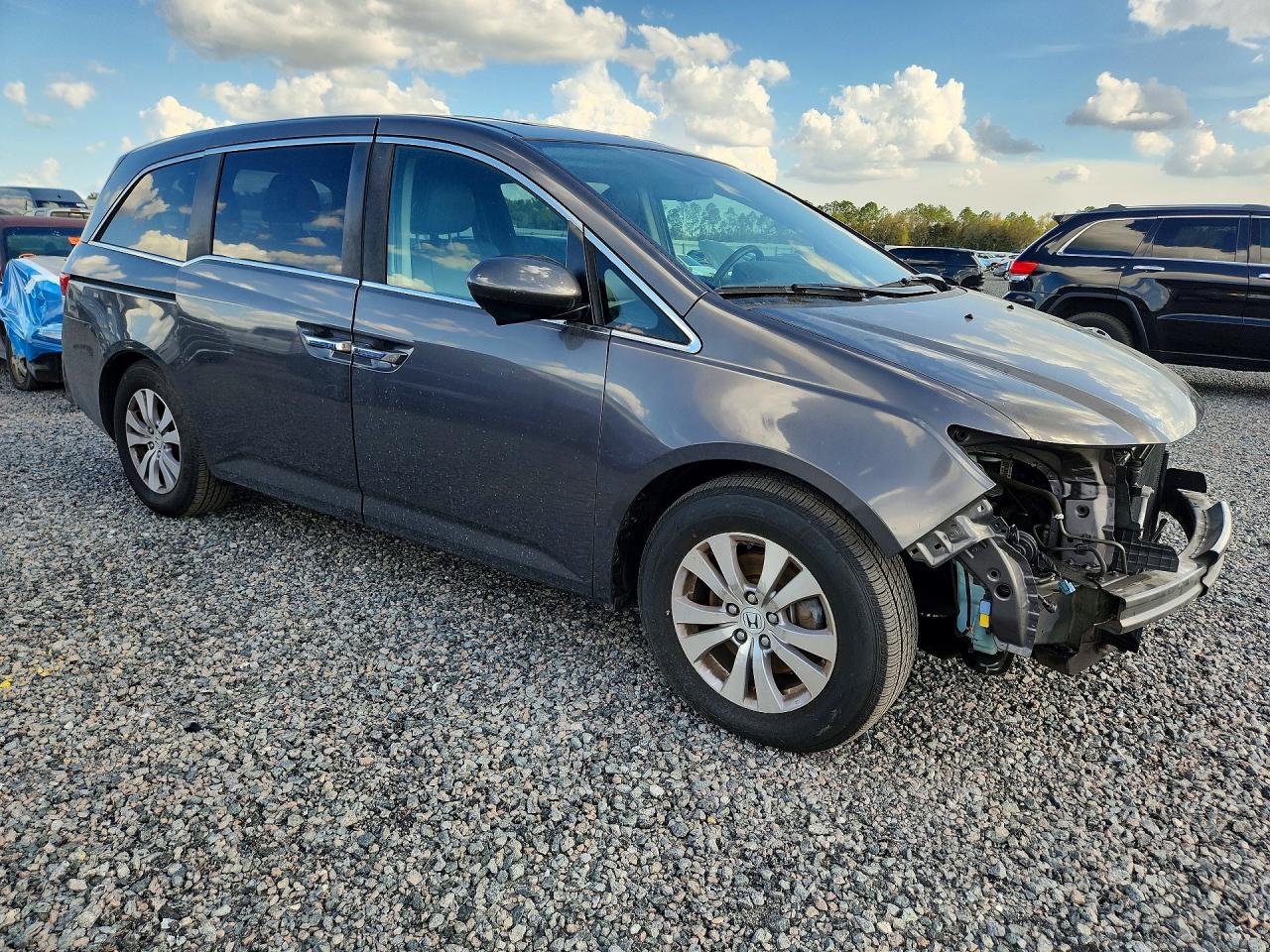 2015 Honda Odyssey Exl Gray vin: 5FNRL5H61FB128701