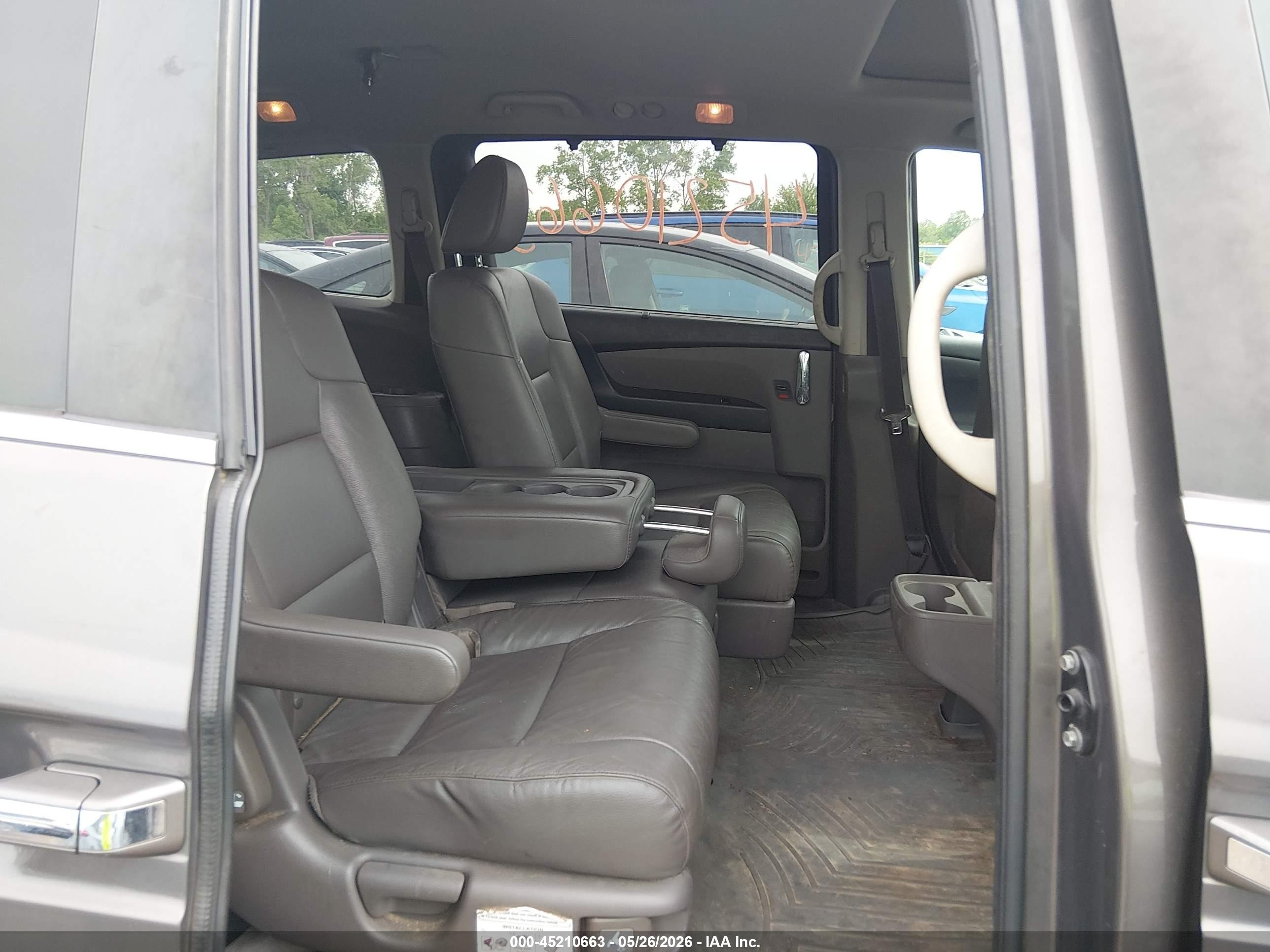 2015 Honda Odyssey Ex-l Gray vin: 5FNRL5H61FB130691