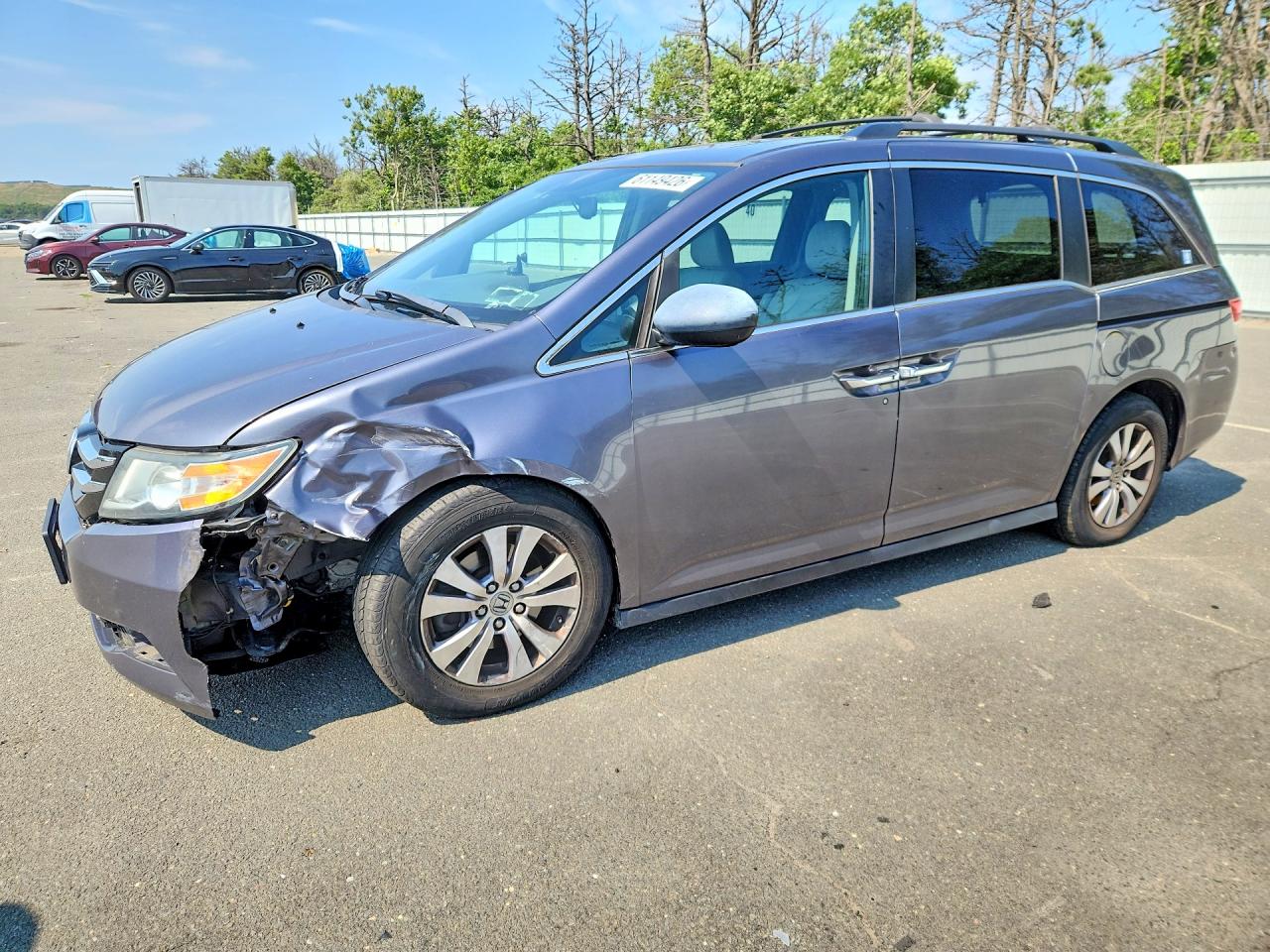 2015 Honda Odyssey Exl Gray vin: 5FNRL5H61FB131257