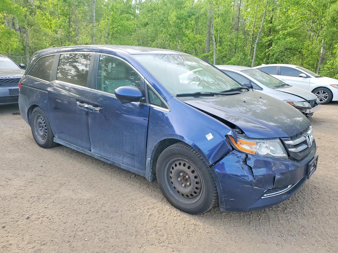 2015 Honda Odyssey Exl Blue vin: 5FNRL5H61FB509738