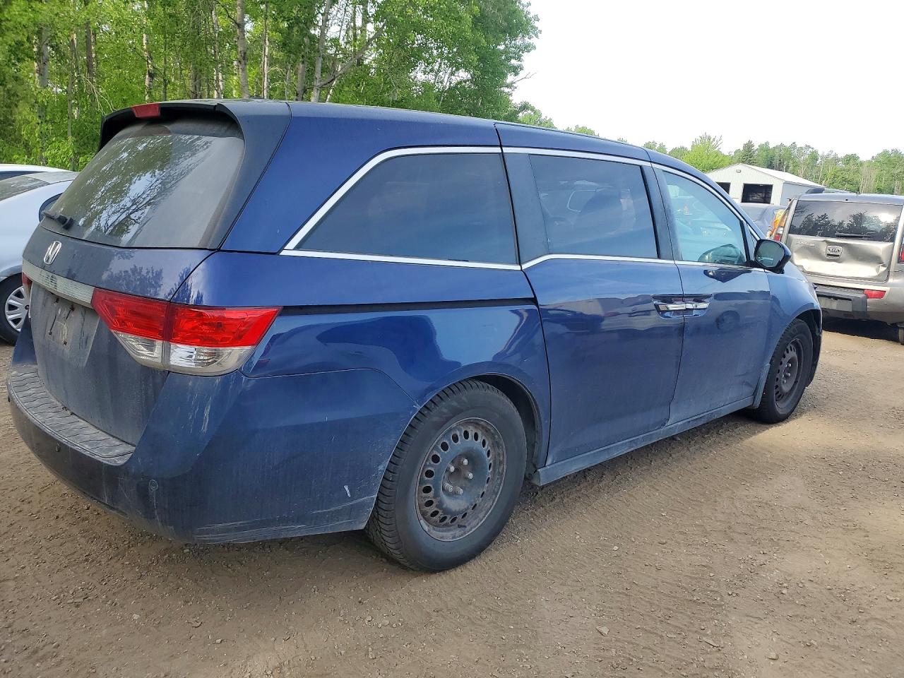 2015 Honda Odyssey Exl Blue vin: 5FNRL5H61FB509738