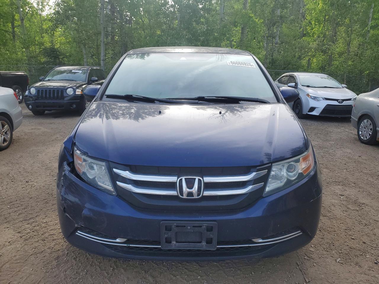 2015 Honda Odyssey Exl Blue vin: 5FNRL5H61FB509738