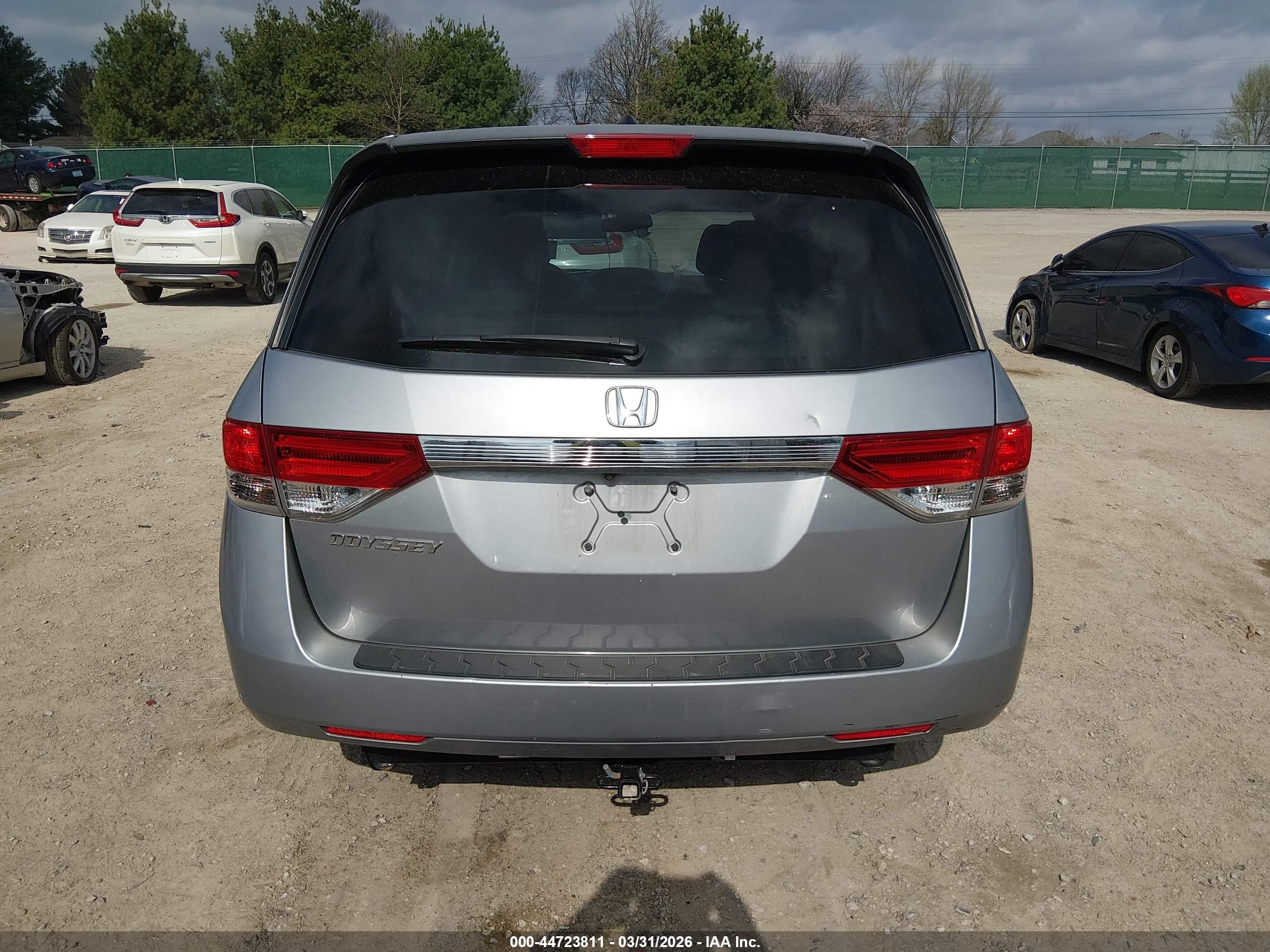 2016 Honda Odyssey Ex-l Silver vin: 5FNRL5H61GB115299