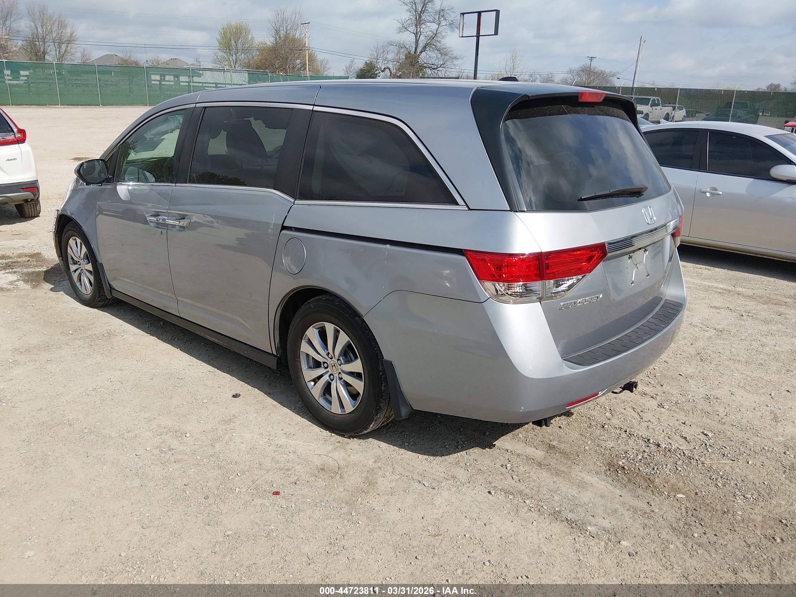 2016 Honda Odyssey Ex-l Silver vin: 5FNRL5H61GB115299