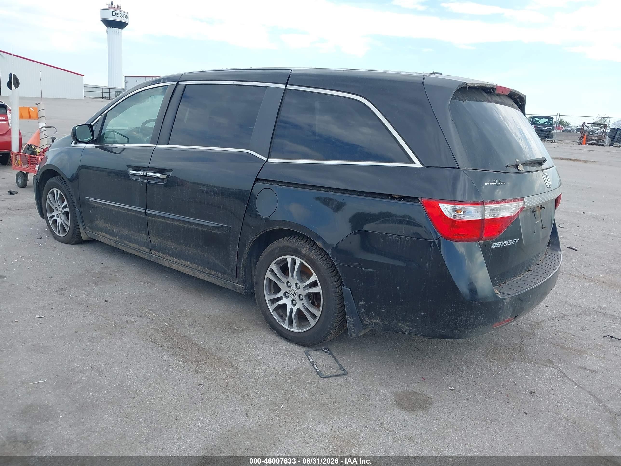 2011 Honda Odyssey Ex-l Black vin: 5FNRL5H62BB005063