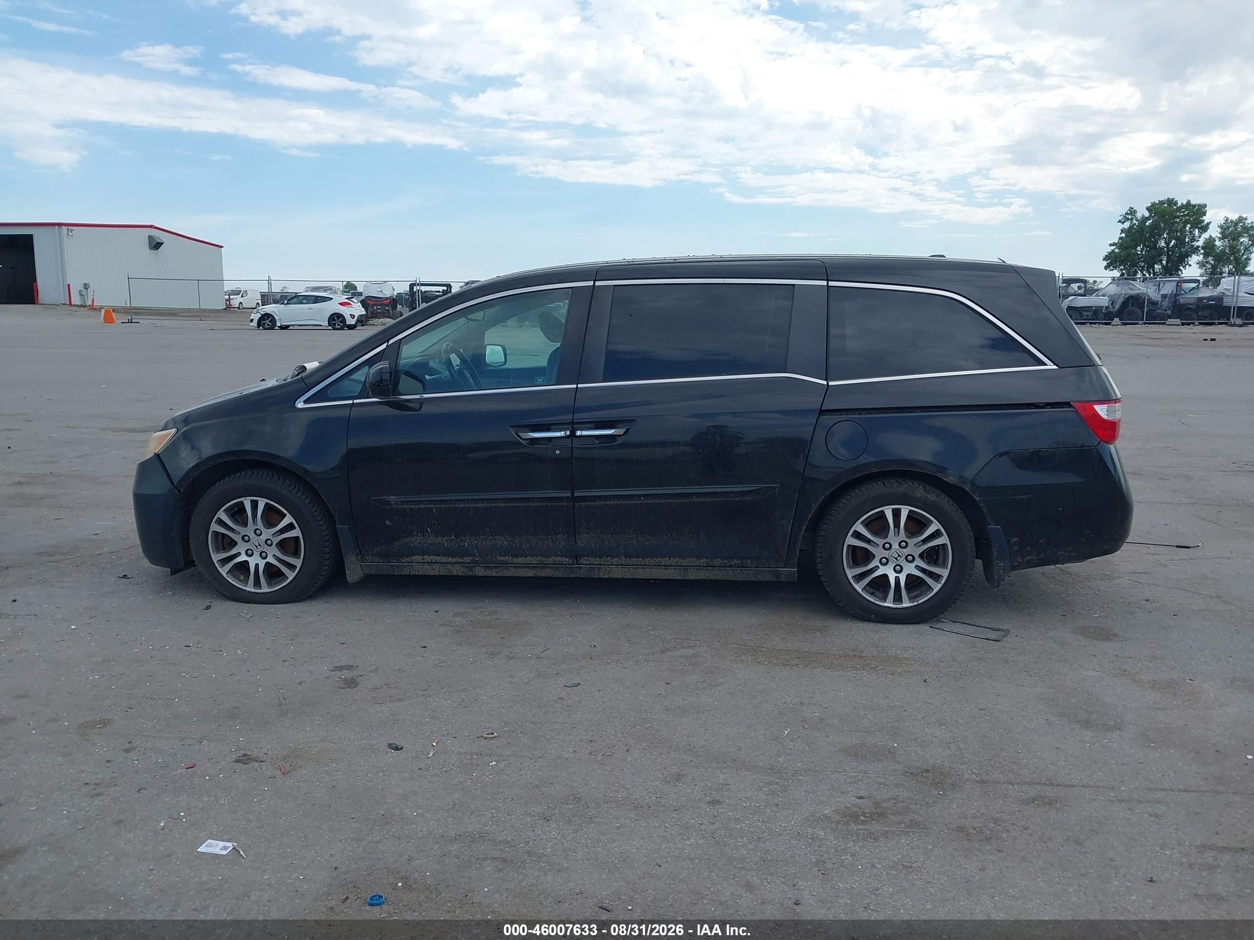 2011 Honda Odyssey Ex-l Black vin: 5FNRL5H62BB005063