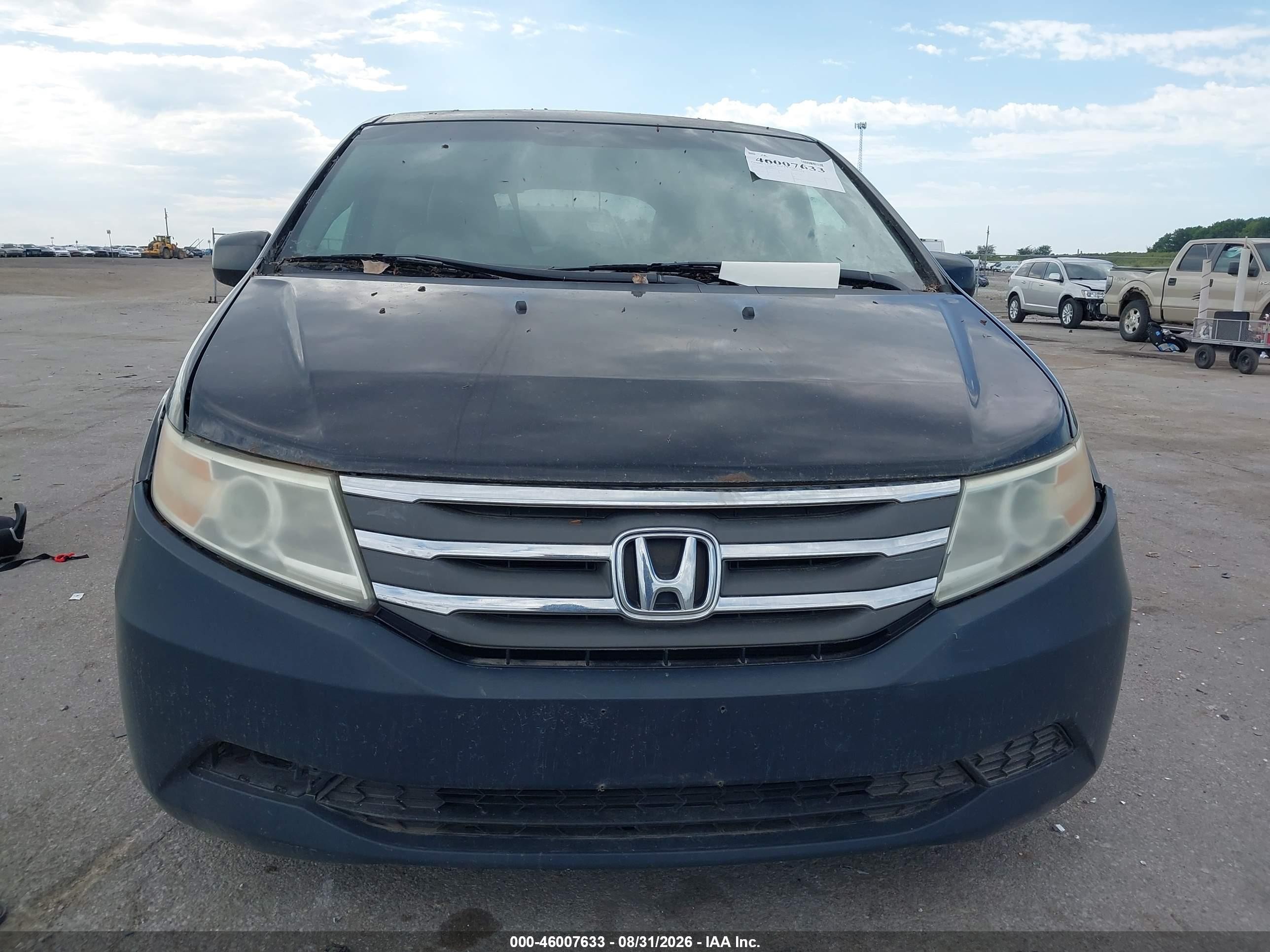2011 Honda Odyssey Ex-l Black vin: 5FNRL5H62BB005063