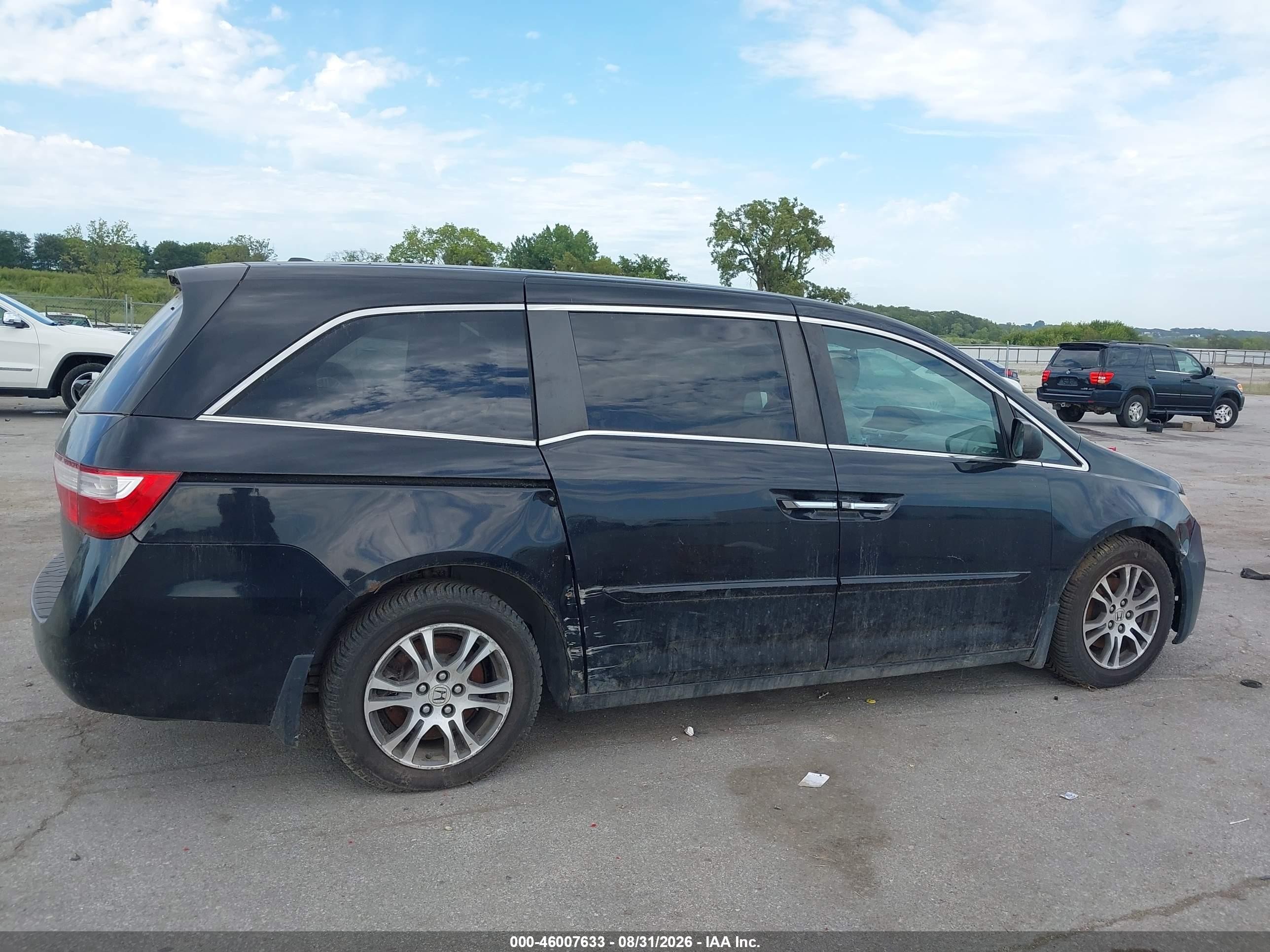 2011 Honda Odyssey Ex-l Black vin: 5FNRL5H62BB005063