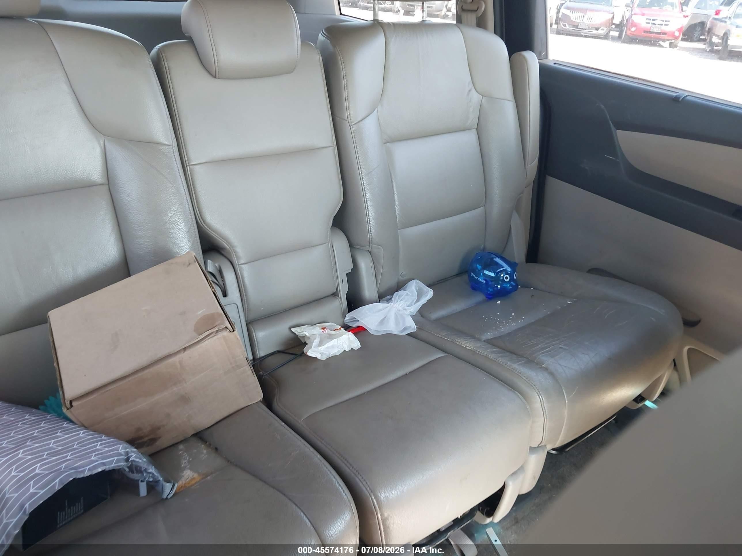 2011 Honda Odyssey Ex-l Maroon vin: 5FNRL5H62BB007802