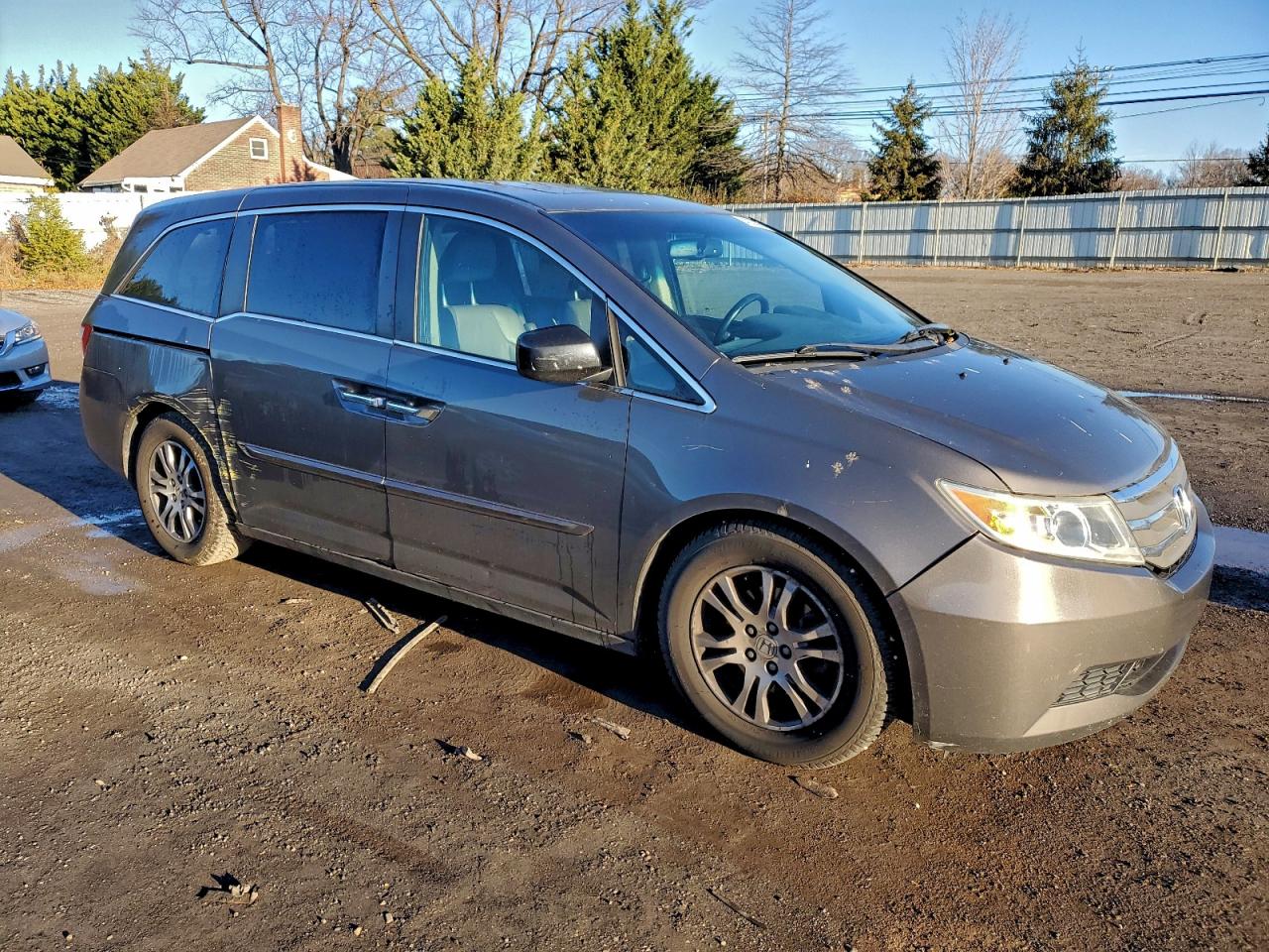 2011 Honda Odyssey Exl Gray vin: 5FNRL5H62BB018623