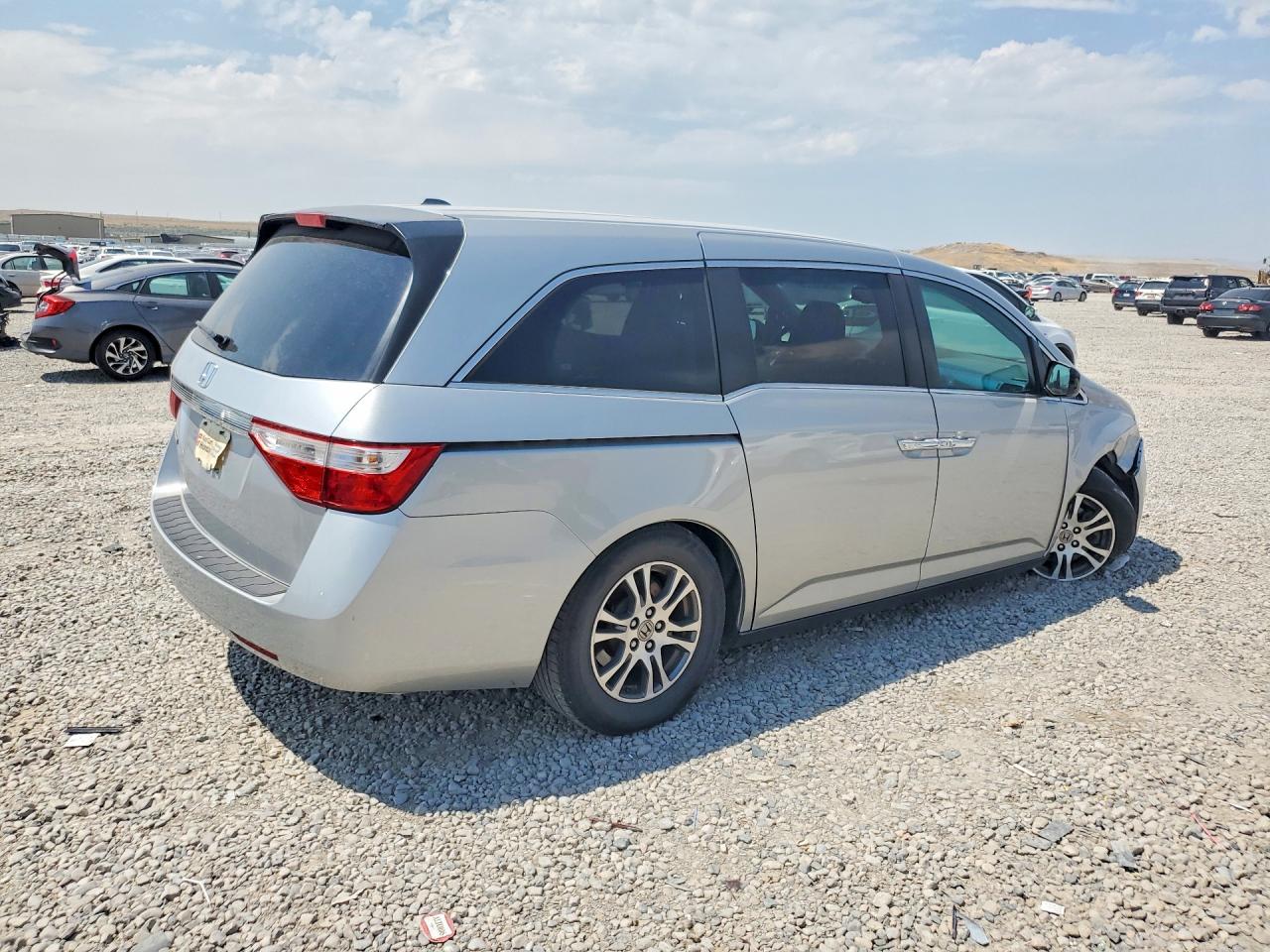 2011 Honda Odyssey Exl Silver vin: 5FNRL5H62BB046356