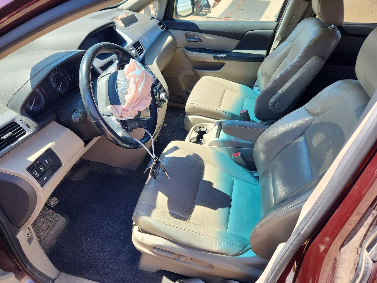 2011 Honda Odyssey Exl Темно-бордовый vin: 5FNRL5H62BB046504