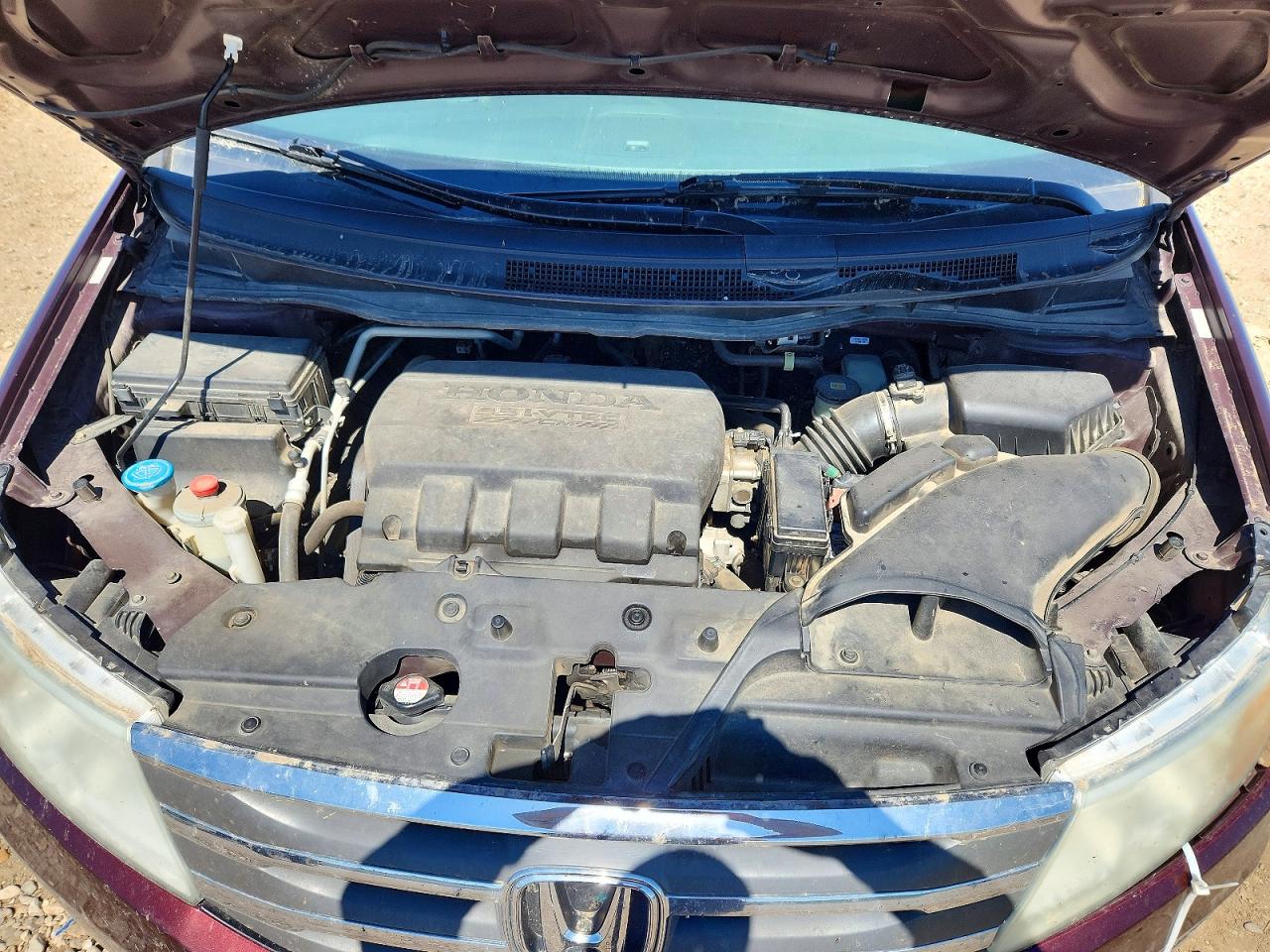 2011 Honda Odyssey Exl Темно-бордовый vin: 5FNRL5H62BB046504