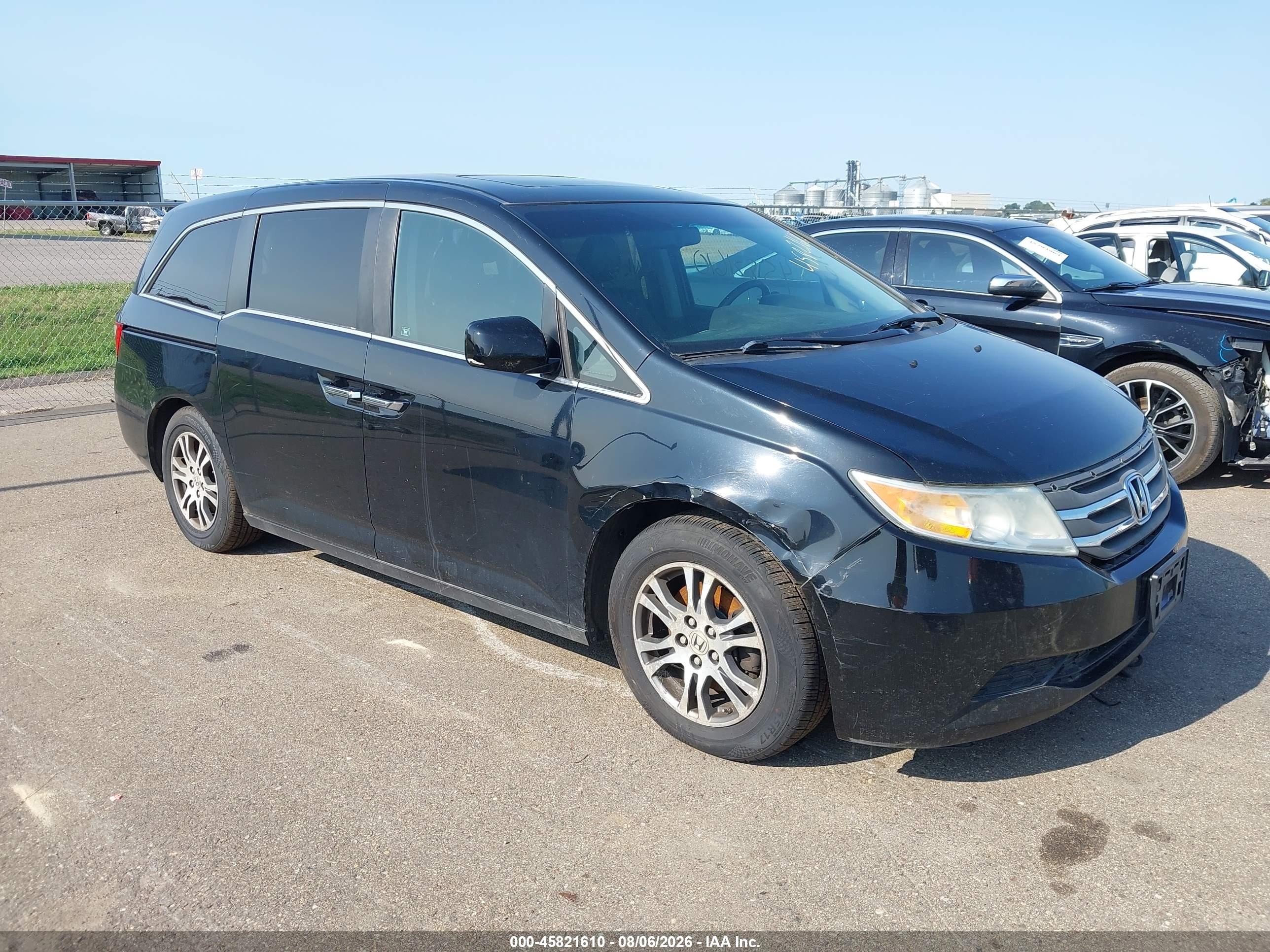 2011 Honda Odyssey Ex-l Black vin: 5FNRL5H62BB046809
