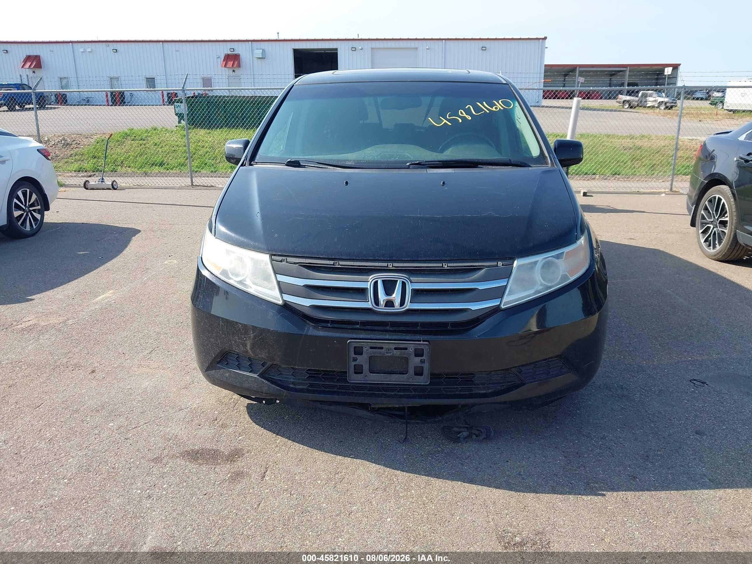 2011 Honda Odyssey Ex-l Black vin: 5FNRL5H62BB046809