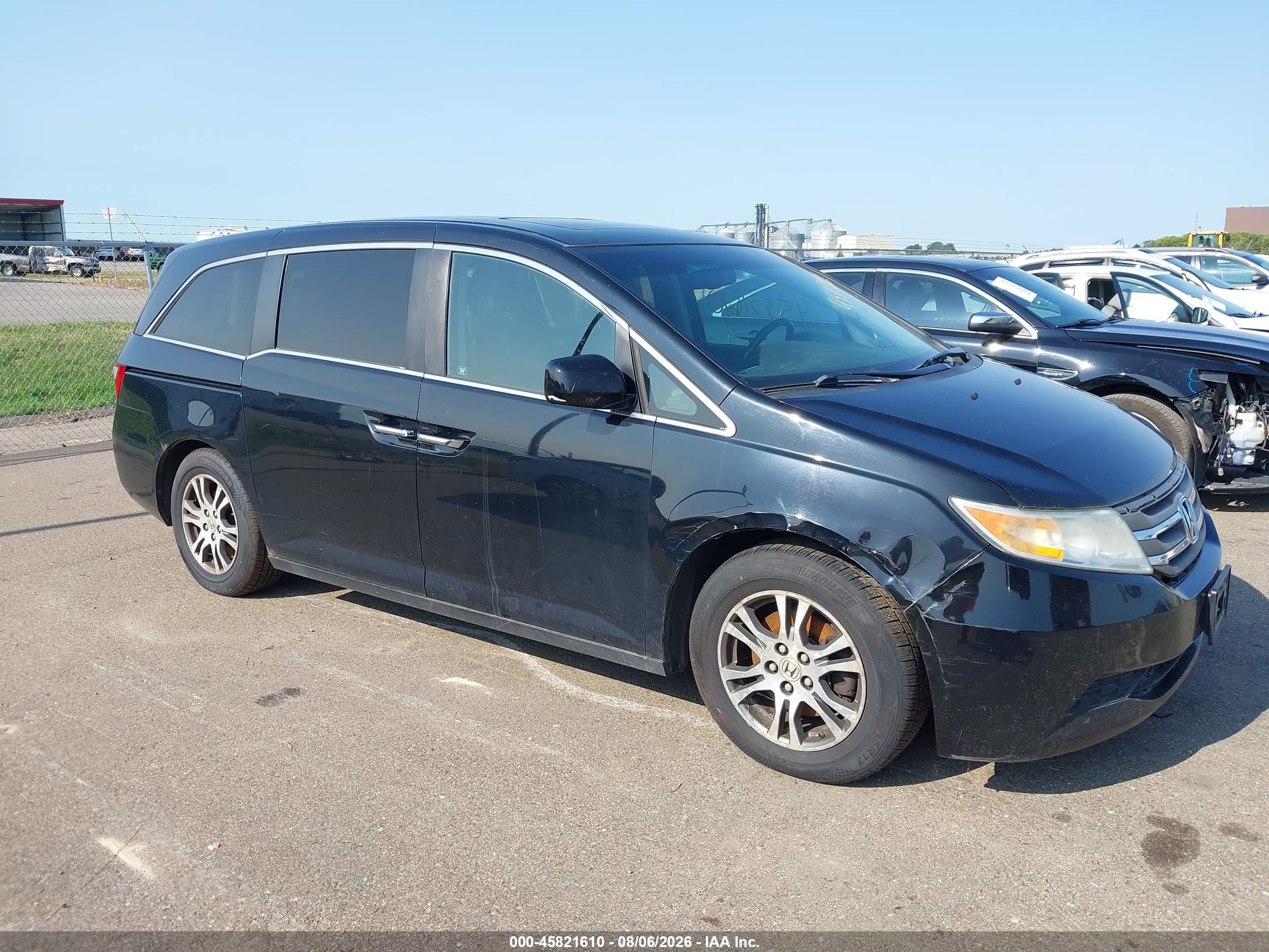 2011 Honda Odyssey Ex-l Black vin: 5FNRL5H62BB046809
