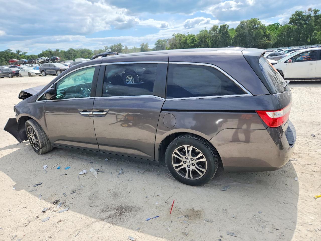 2011 Honda Odyssey Exl Gray vin: 5FNRL5H62BB049497