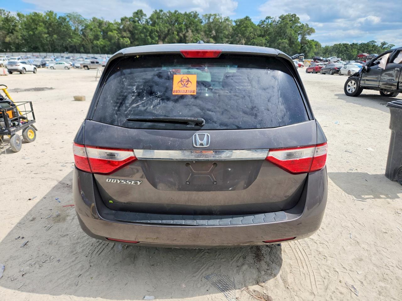 2011 Honda Odyssey Exl Gray vin: 5FNRL5H62BB049497