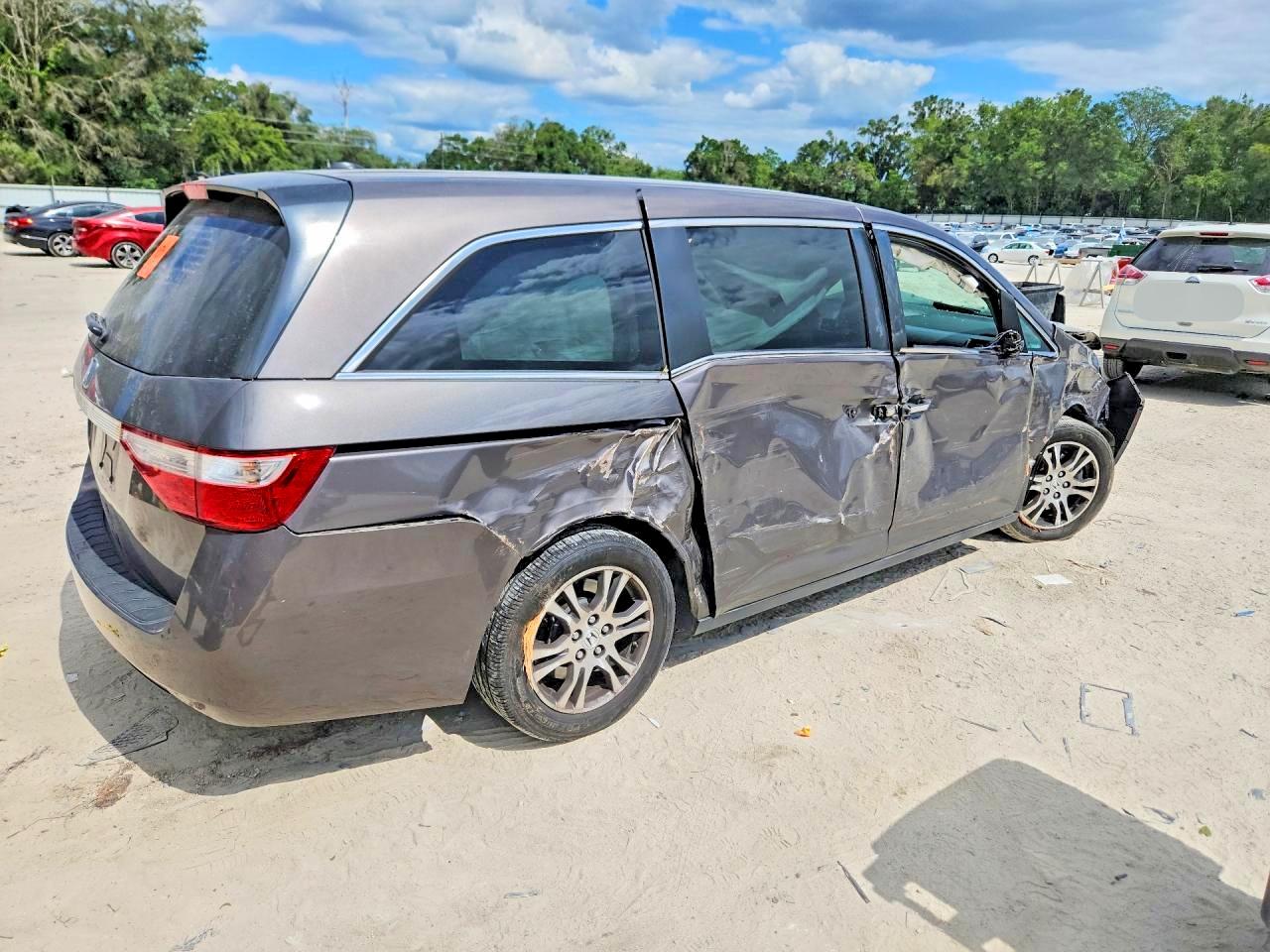 2011 Honda Odyssey Exl Gray vin: 5FNRL5H62BB049497