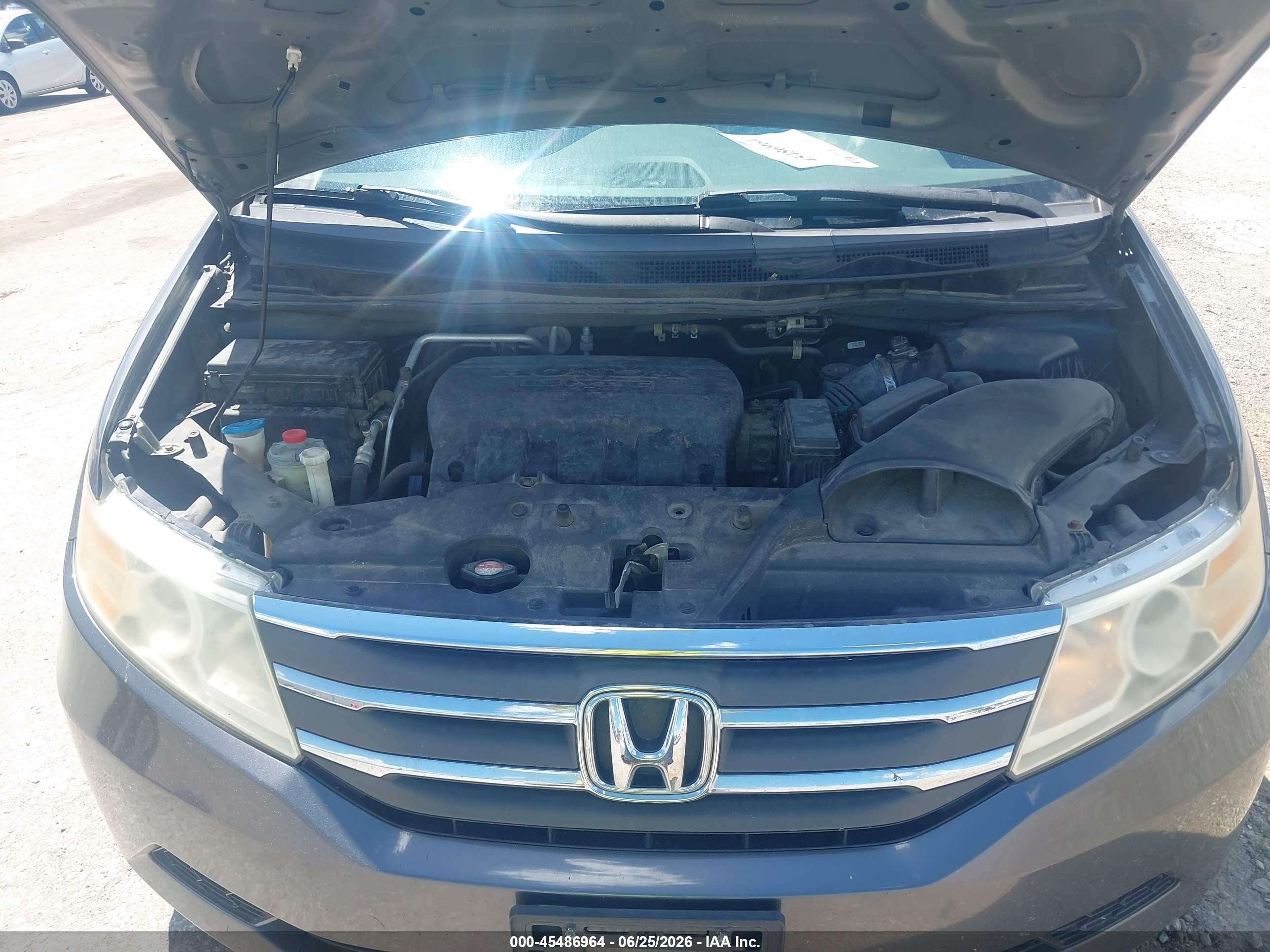 2011 Honda Odyssey Ex-l Gray vin: 5FNRL5H62BB060953