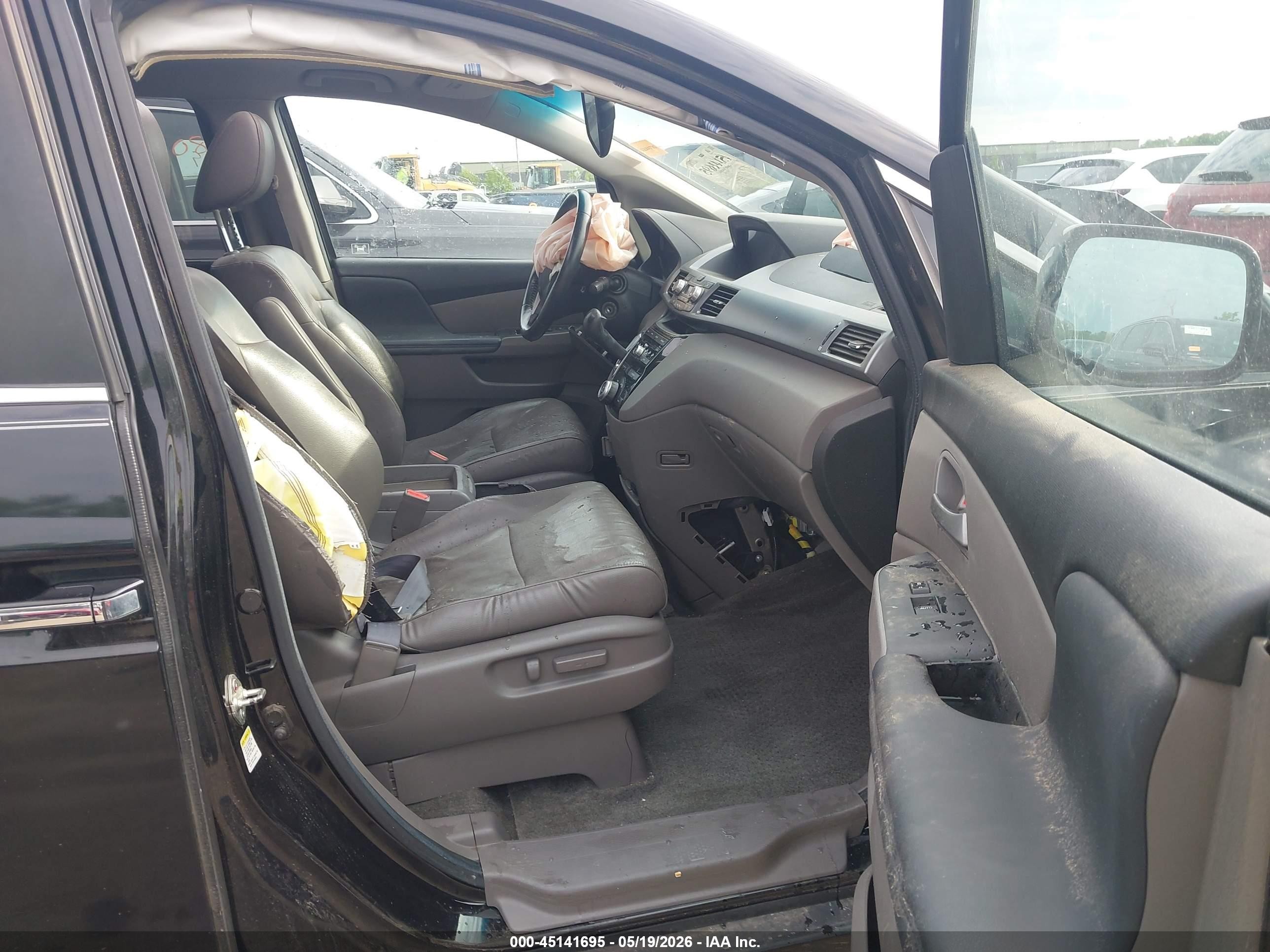 2011 Honda Odyssey Ex-l Black vin: 5FNRL5H62BB069183