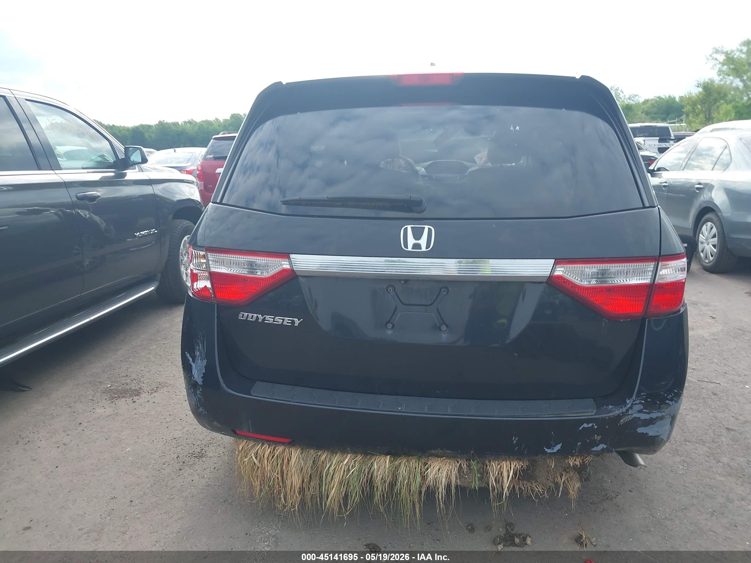 2011 Honda Odyssey Ex-l Black vin: 5FNRL5H62BB069183