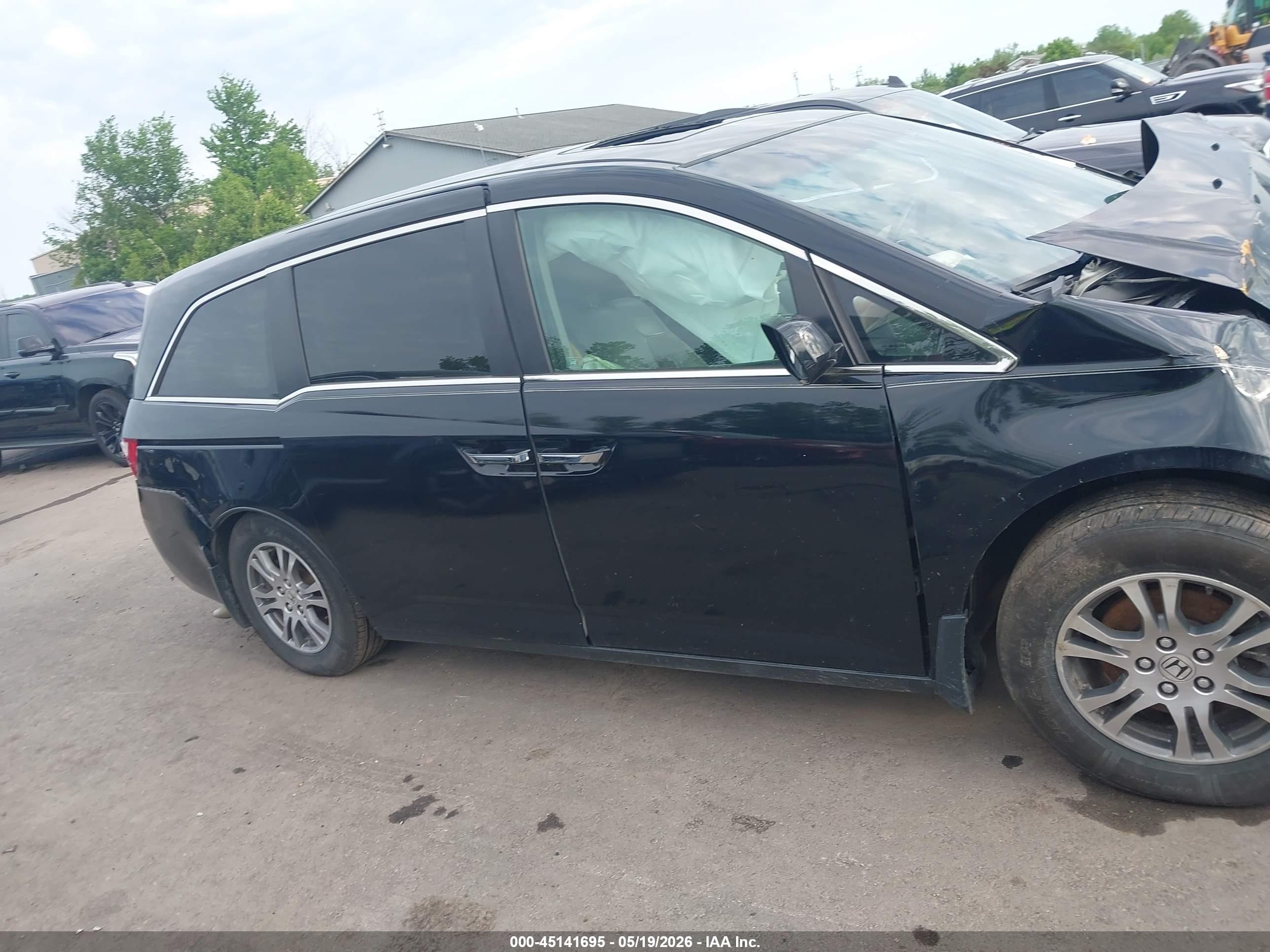 2011 Honda Odyssey Ex-l Black vin: 5FNRL5H62BB069183