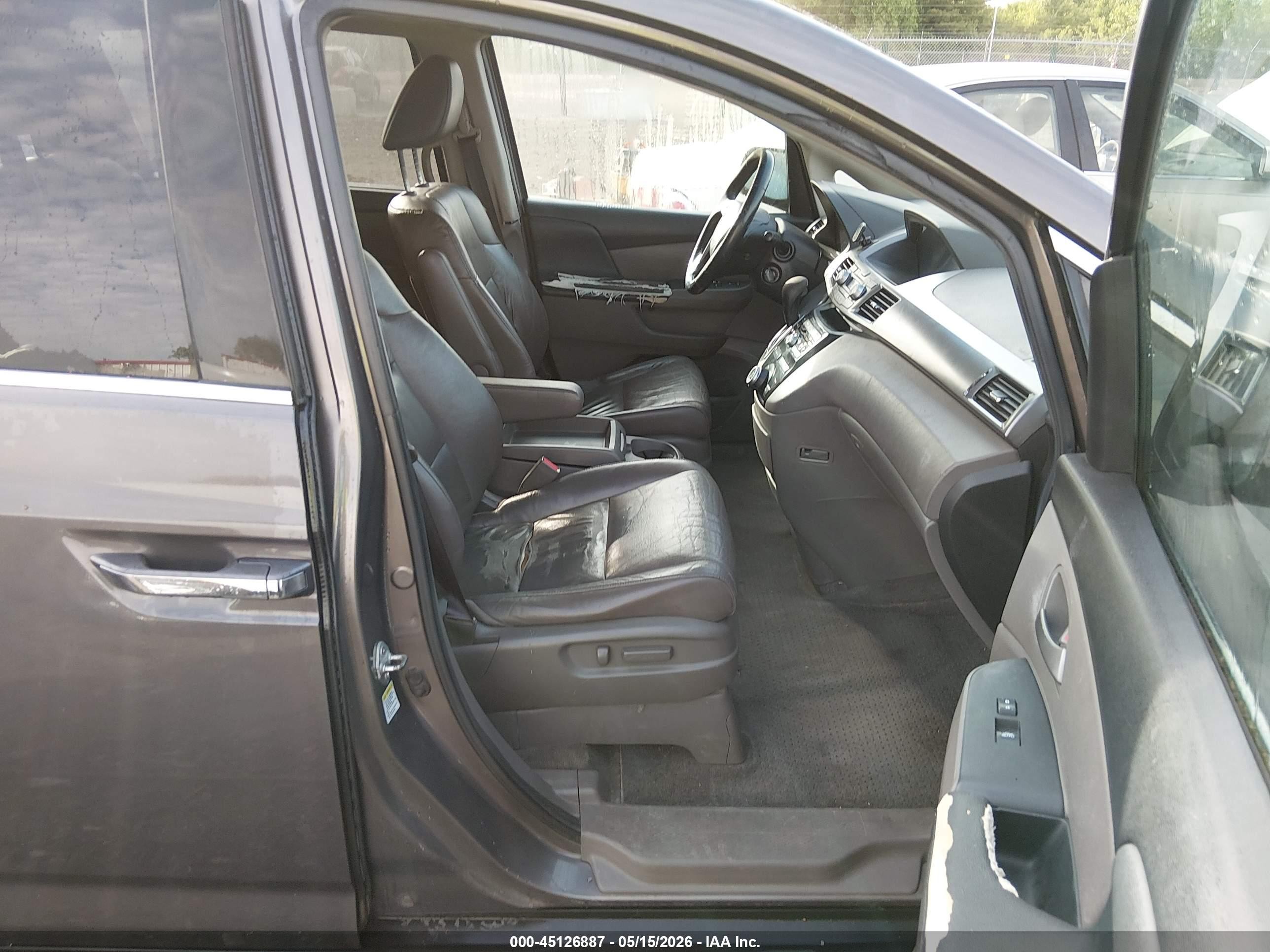 2011 Honda Odyssey Ex-l Gray vin: 5FNRL5H62BB073217