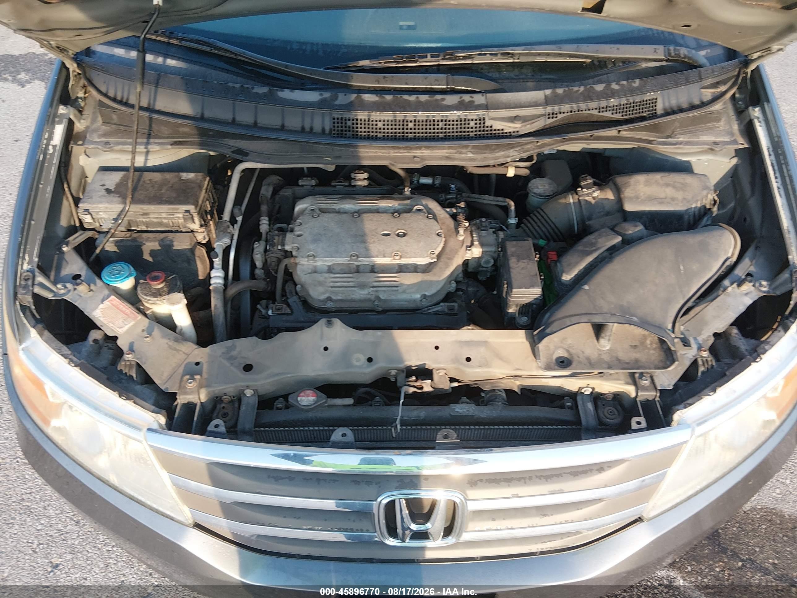2011 Honda Odyssey Ex-l Beige vin: 5FNRL5H62BB073881