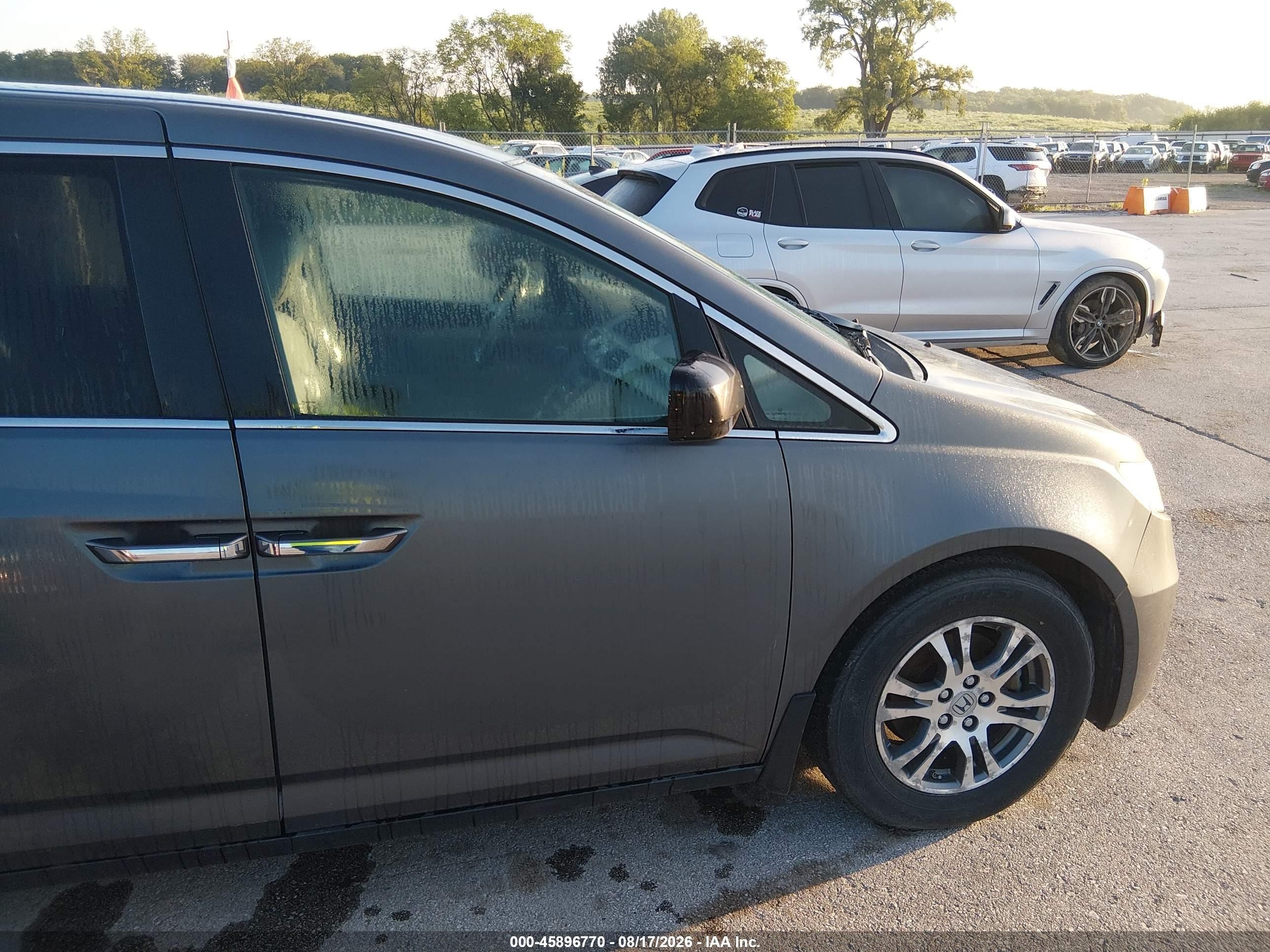 2011 Honda Odyssey Ex-l Beige vin: 5FNRL5H62BB073881