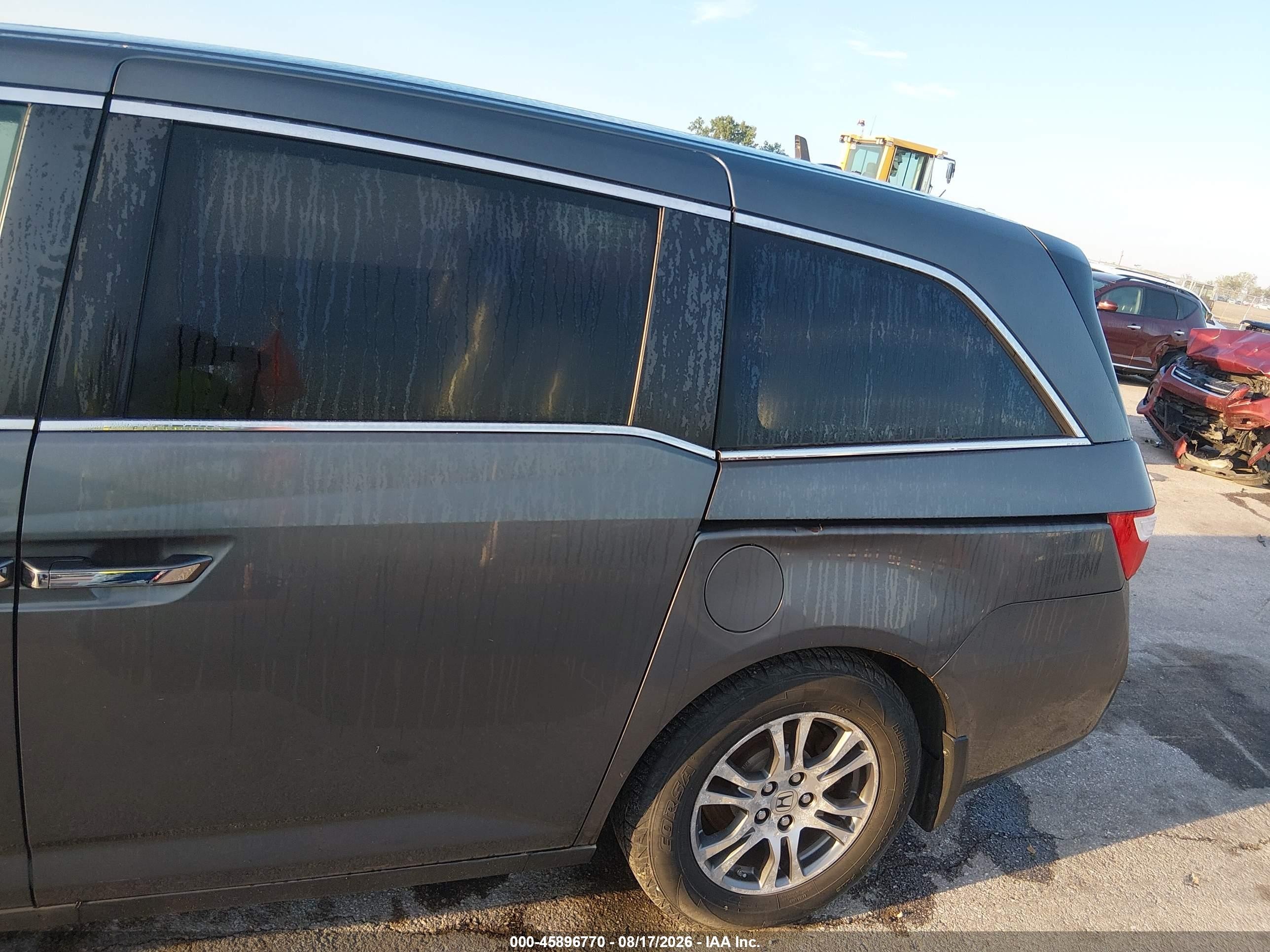 2011 Honda Odyssey Ex-l Beige vin: 5FNRL5H62BB073881
