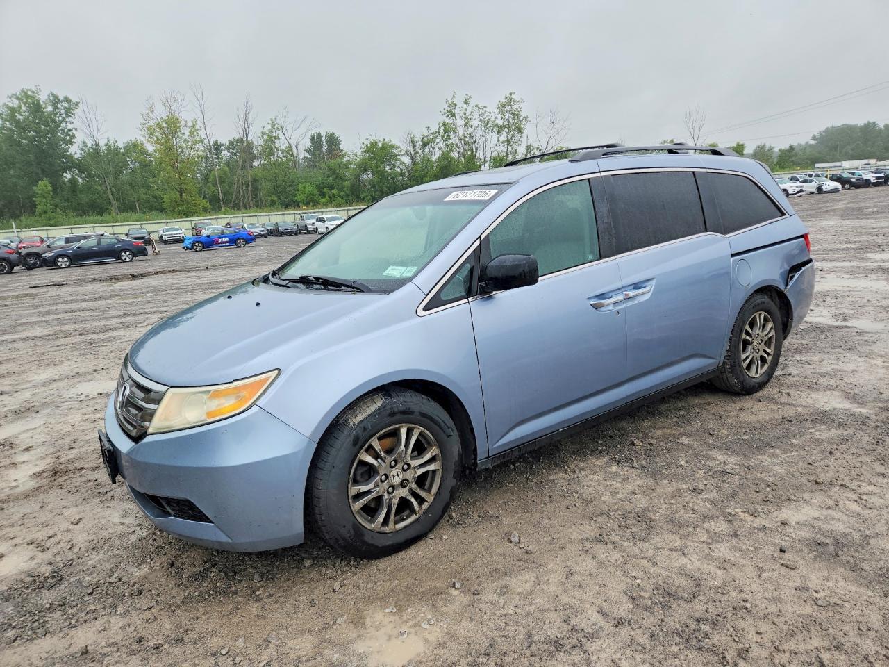 2011 Honda Odyssey Exl Blue vin: 5FNRL5H62BB081706