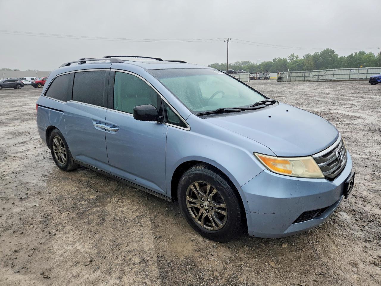 2011 Honda Odyssey Exl Blue vin: 5FNRL5H62BB081706
