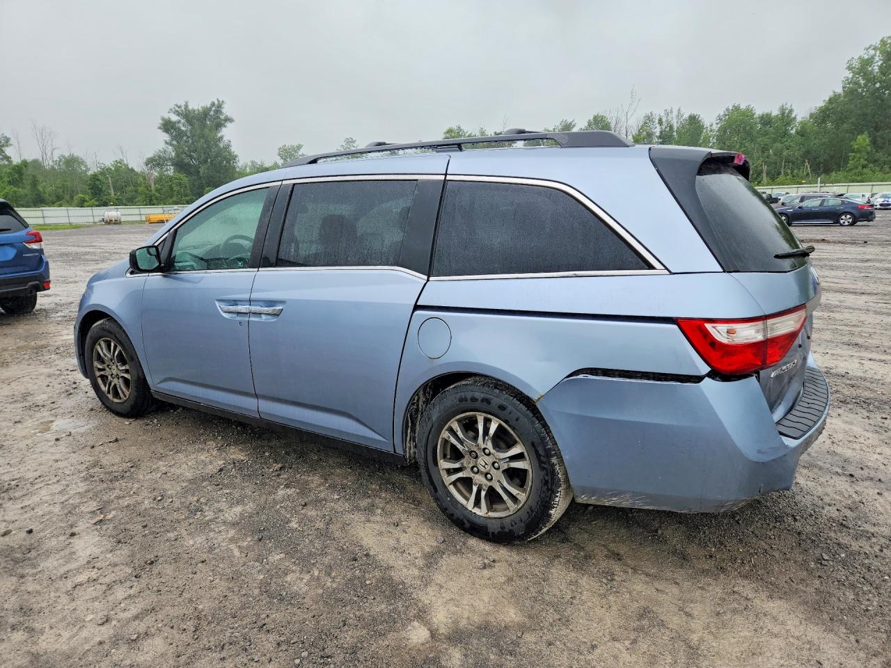 2011 Honda Odyssey Exl Blue vin: 5FNRL5H62BB081706