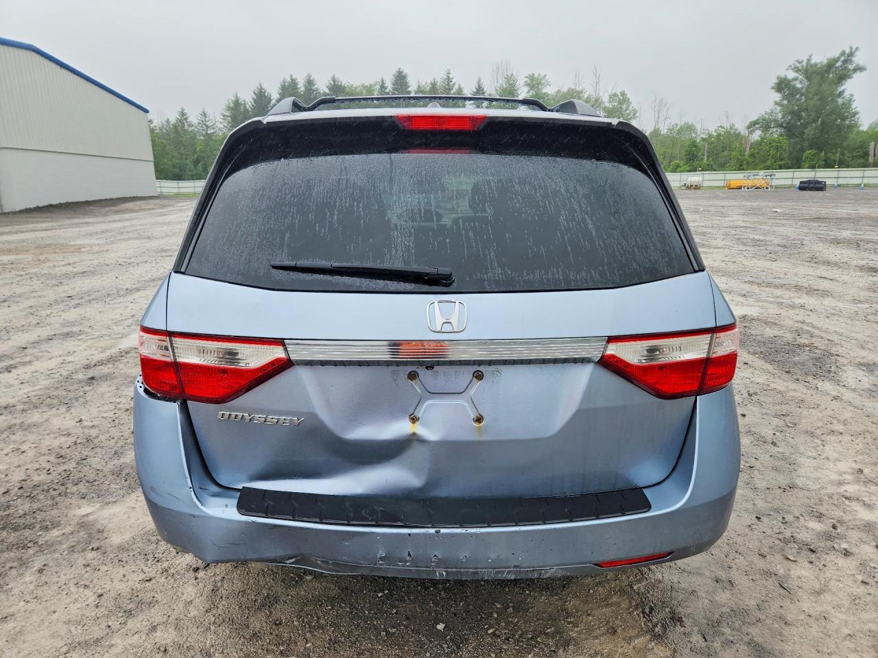 2011 Honda Odyssey Exl Blue vin: 5FNRL5H62BB081706