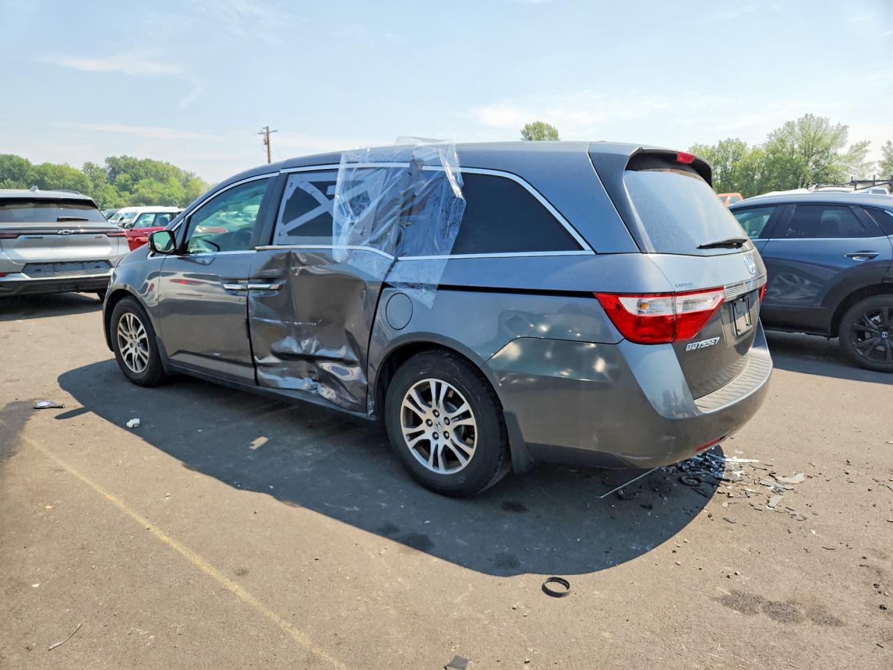2011 Honda Odyssey Exl Серый vin: 5FNRL5H62BB095590